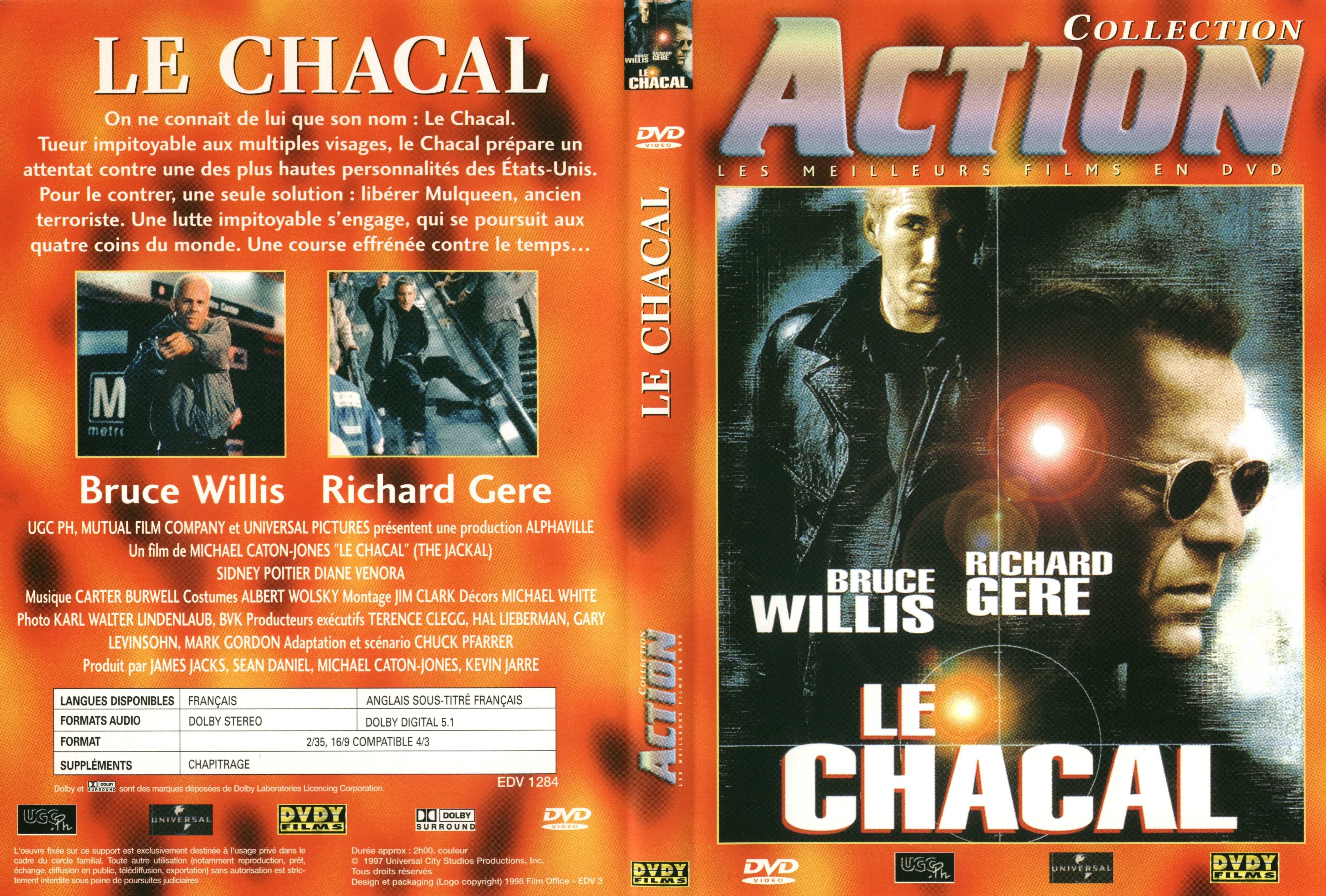 Jaquette DVD Le chacal v2