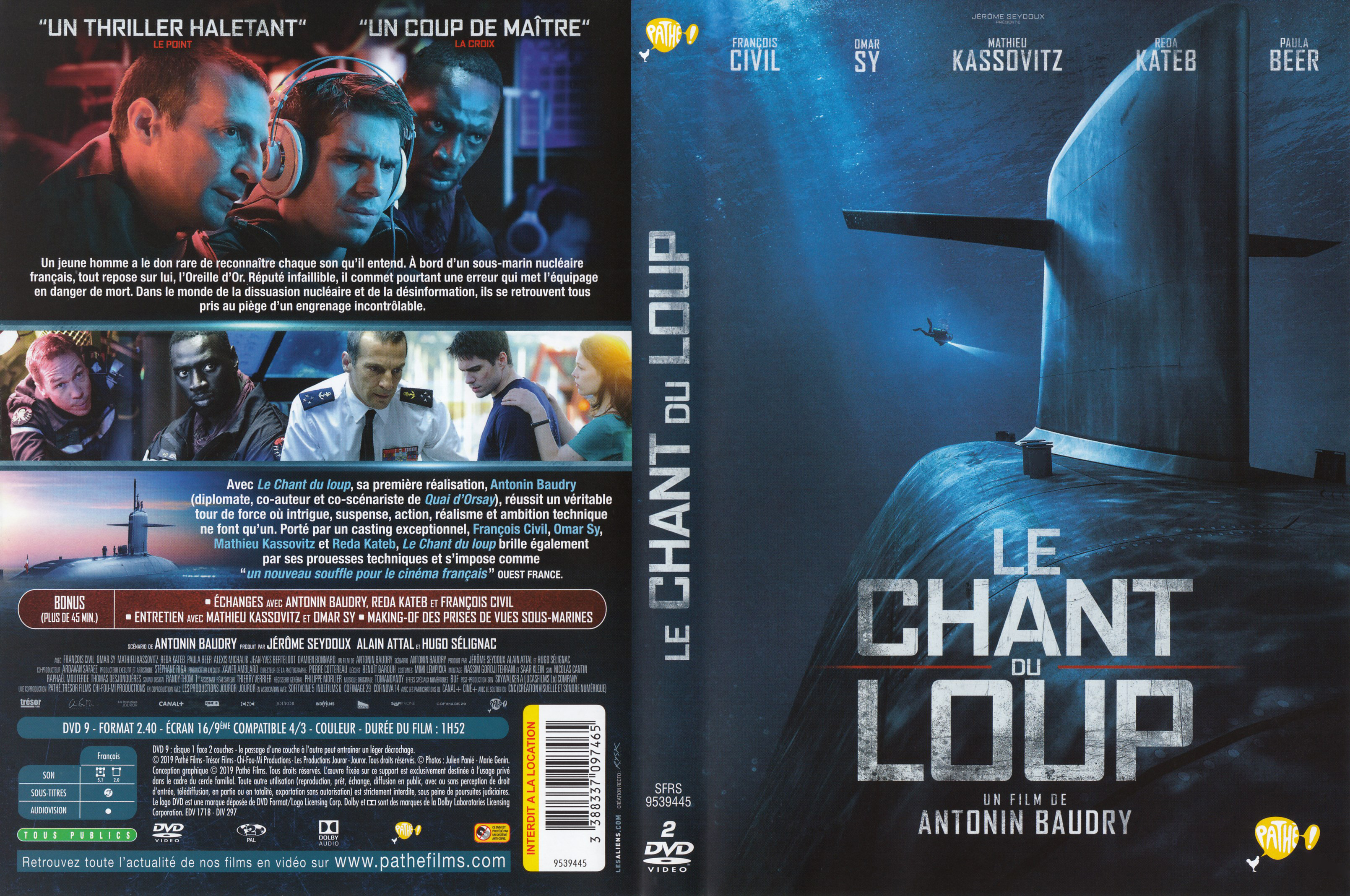 Jaquette DVD Le chant du loup