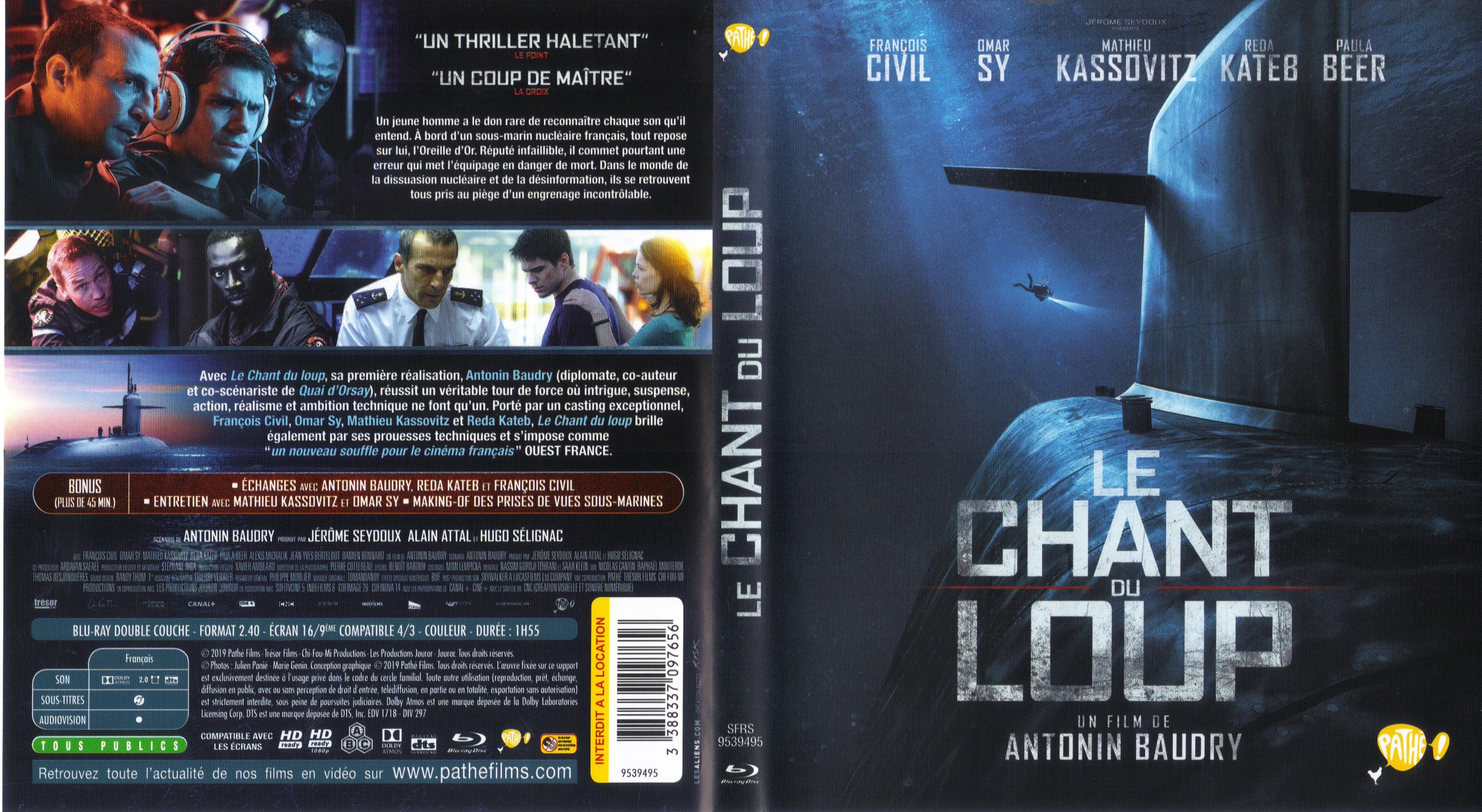 Jaquette DVD de Le chant du loup (BLU-RAY) - Cinéma Passion