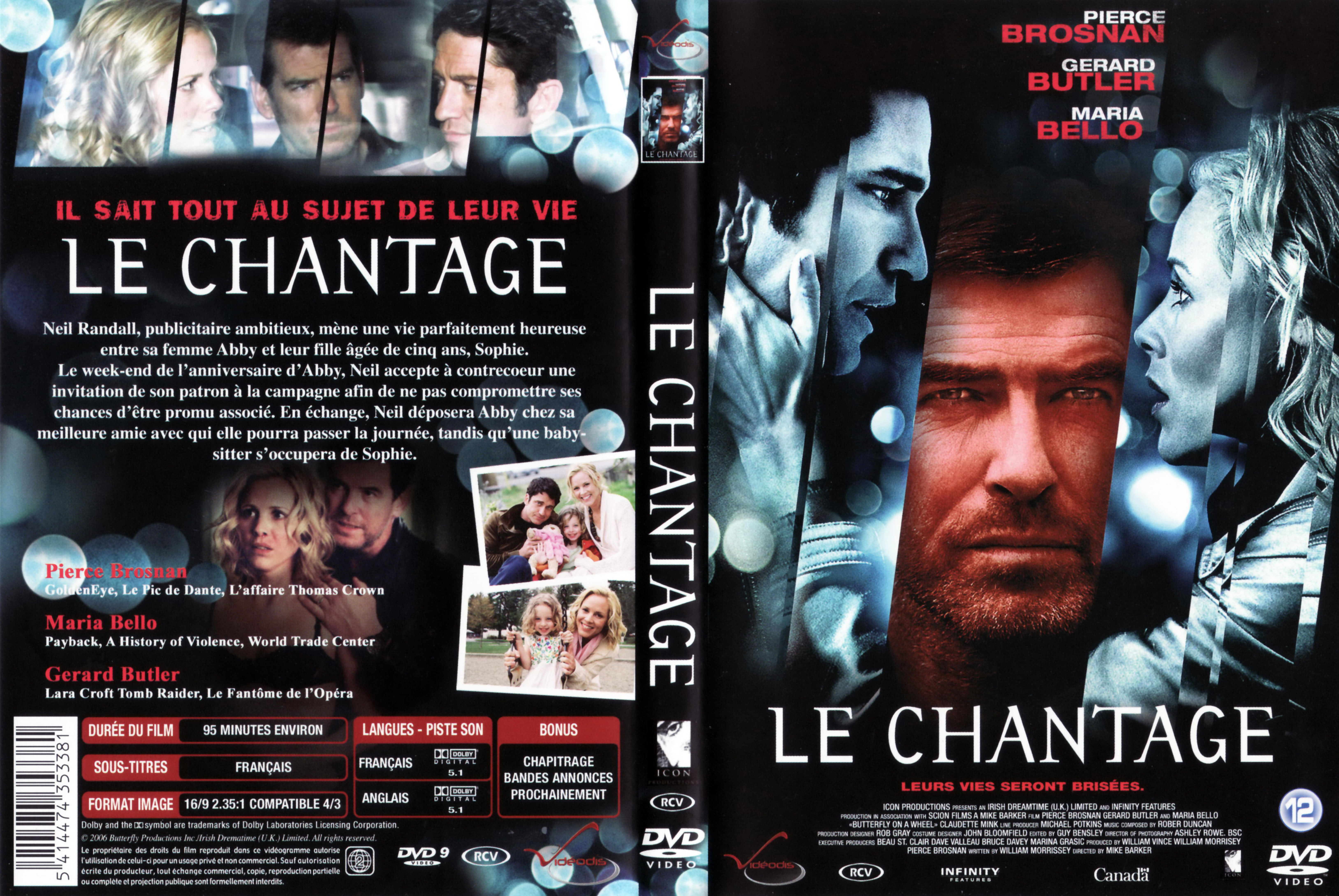 Jaquette DVD Le chantage v2