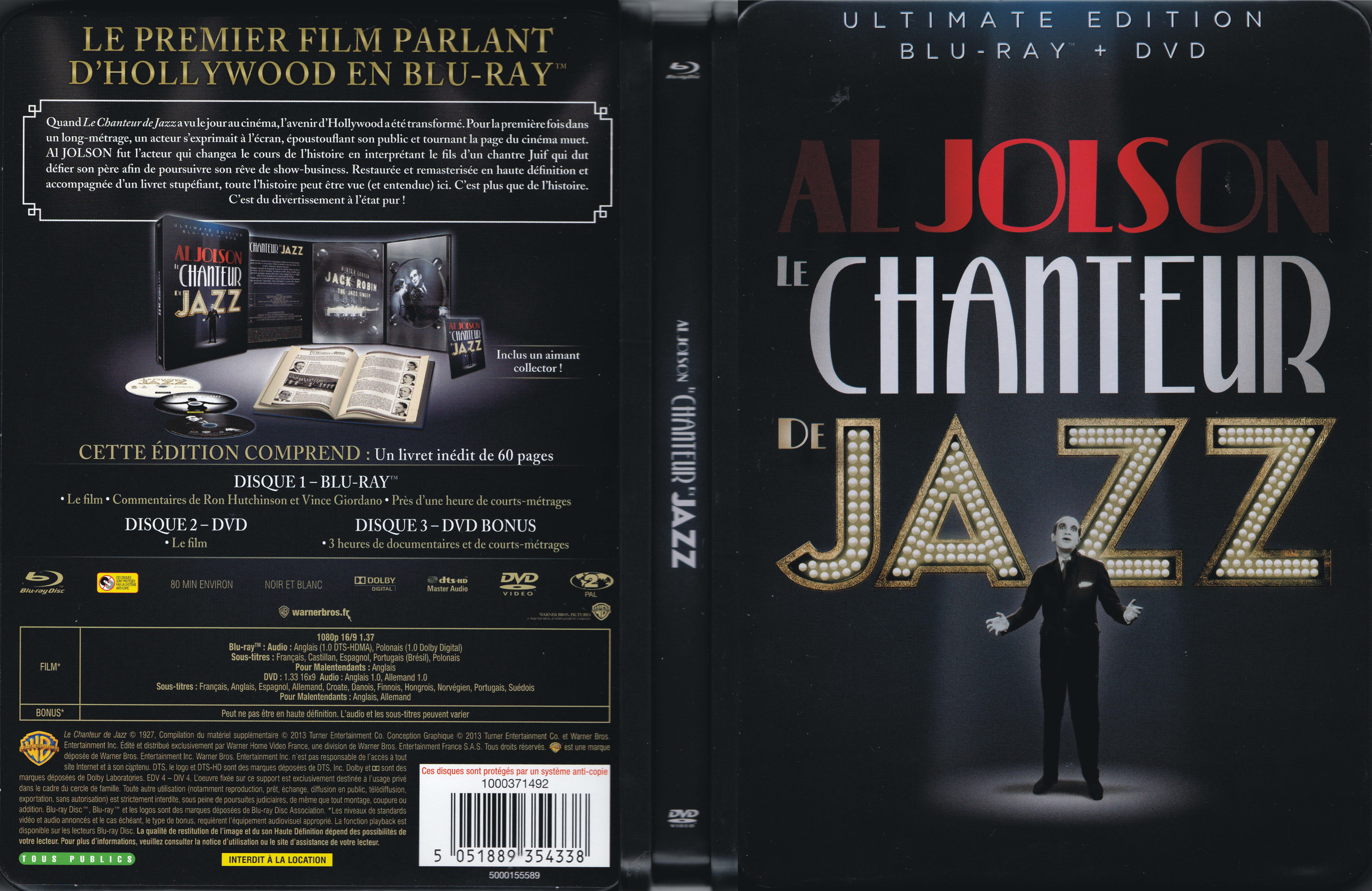 Jaquette DVD Le chanteur de jazz (BLU-RAY)