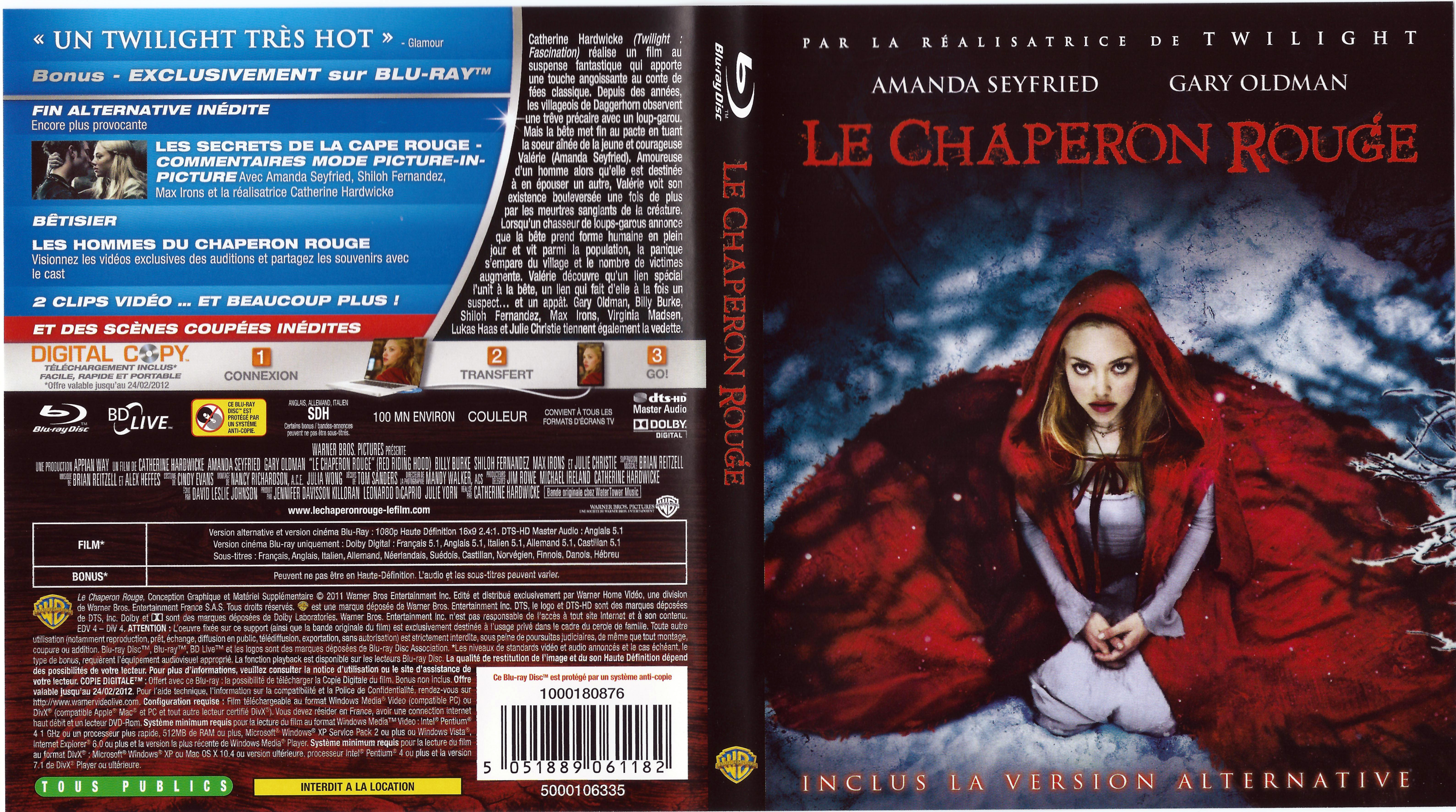 Jaquette DVD Le chaperon rouge (BLU-RAY)