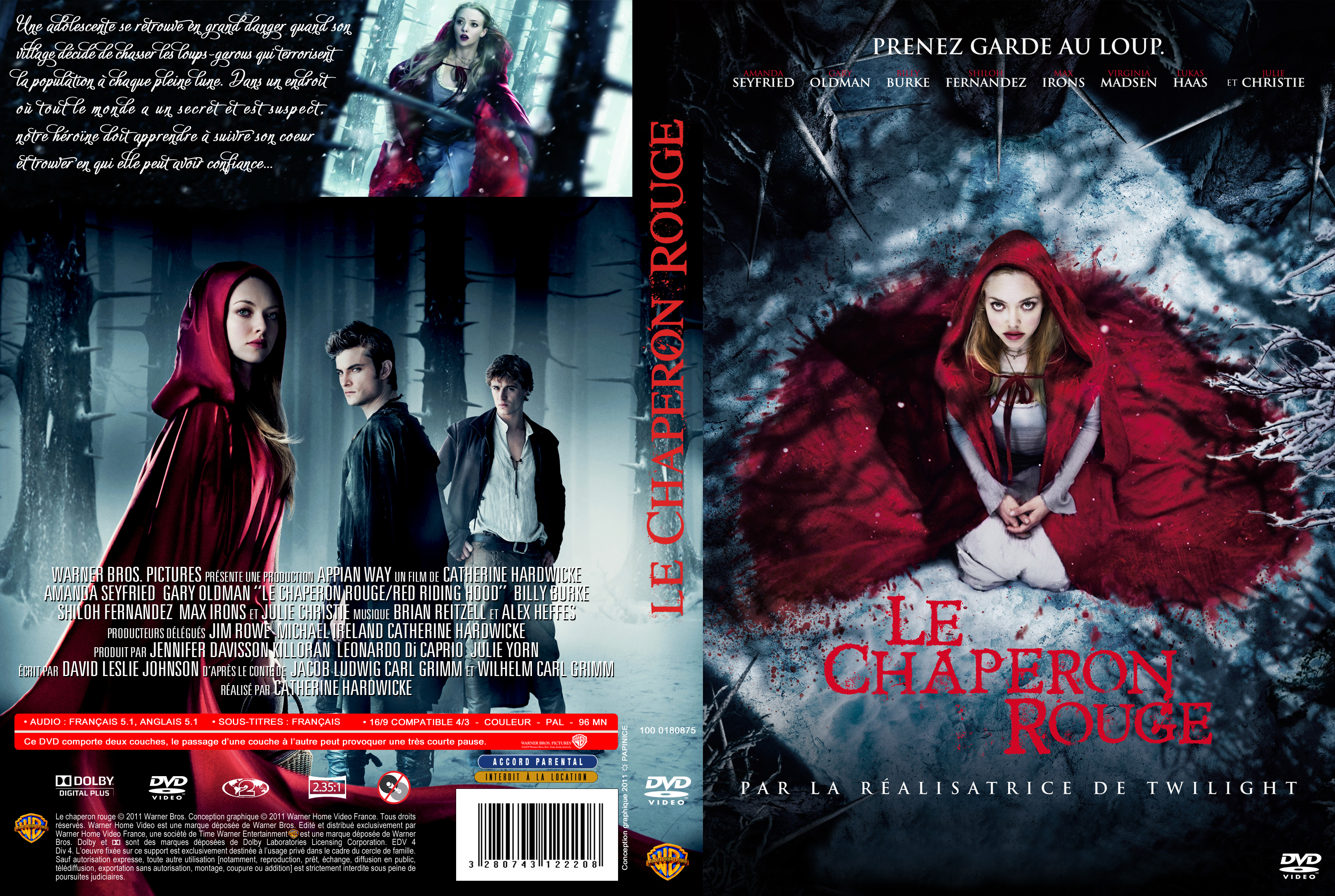 Jaquette DVD Le chaperon rouge custom