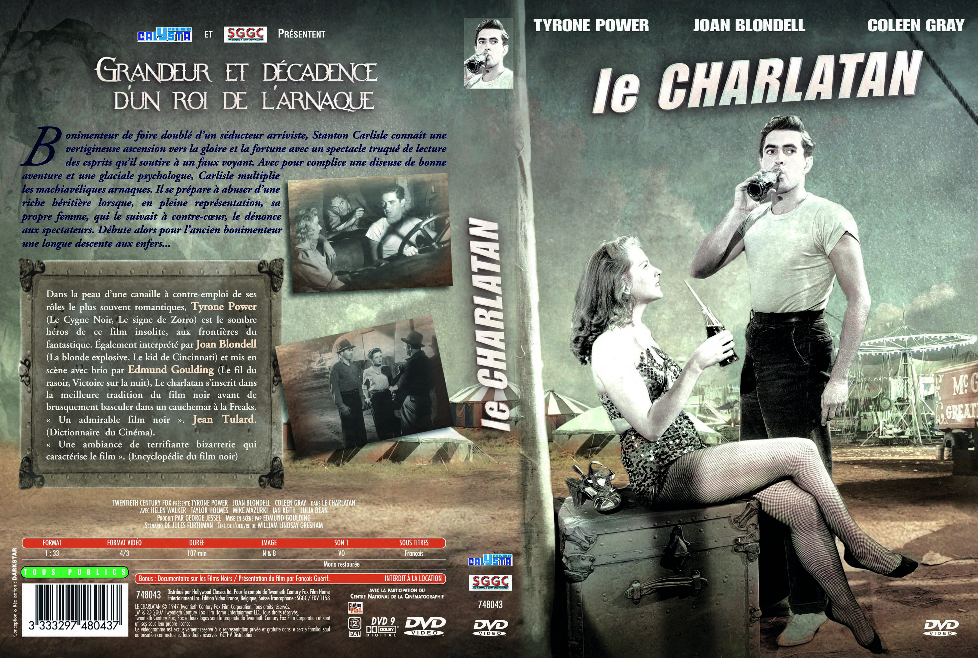 Jaquette DVD Le charlatan custom