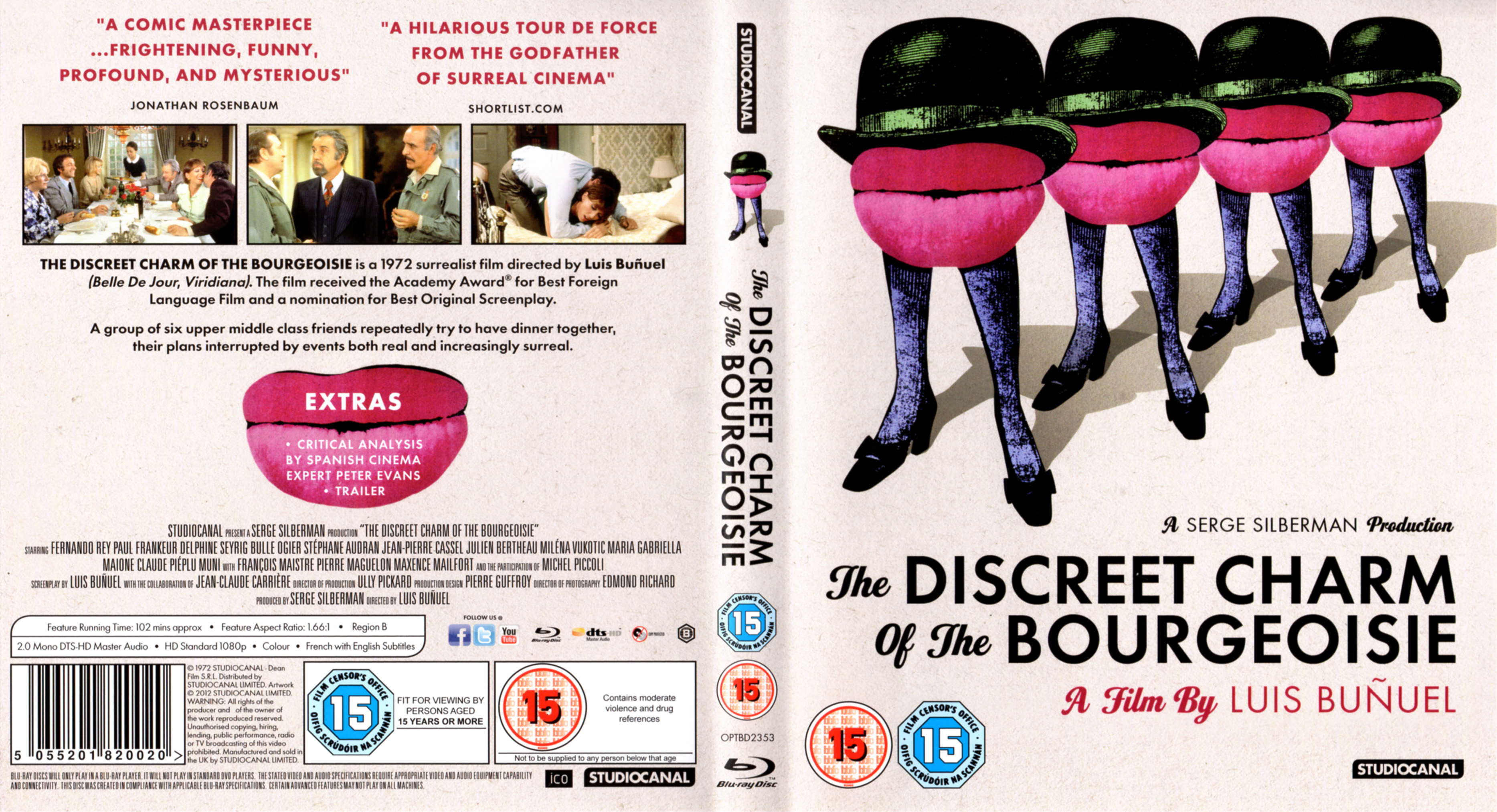 Jaquette DVD Le charme discret de la bourgeoisie Zone 1 (BLU-RAY)
