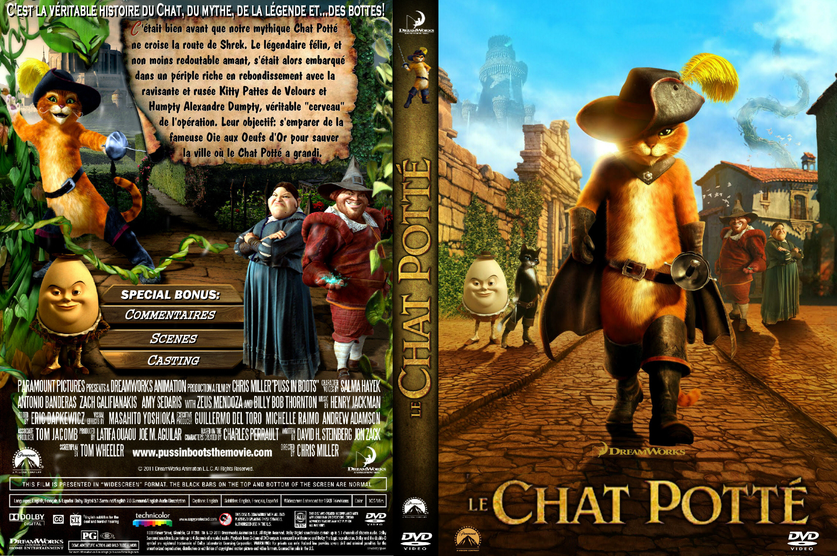 Jaquette DVD Le chat pott custom v2