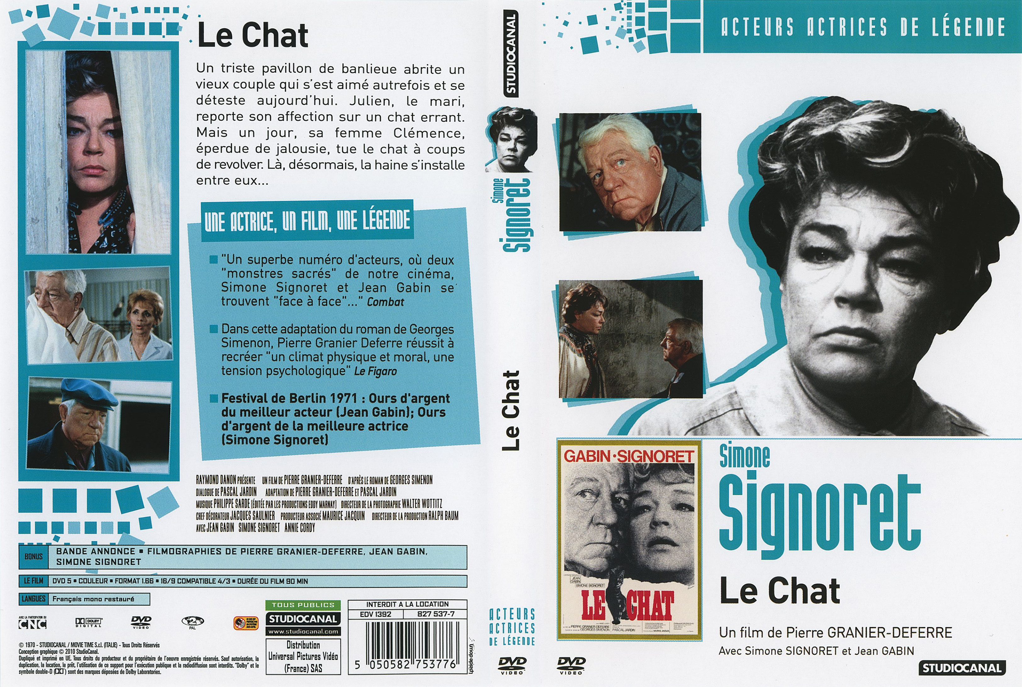 Jaquette DVD Le chat v3