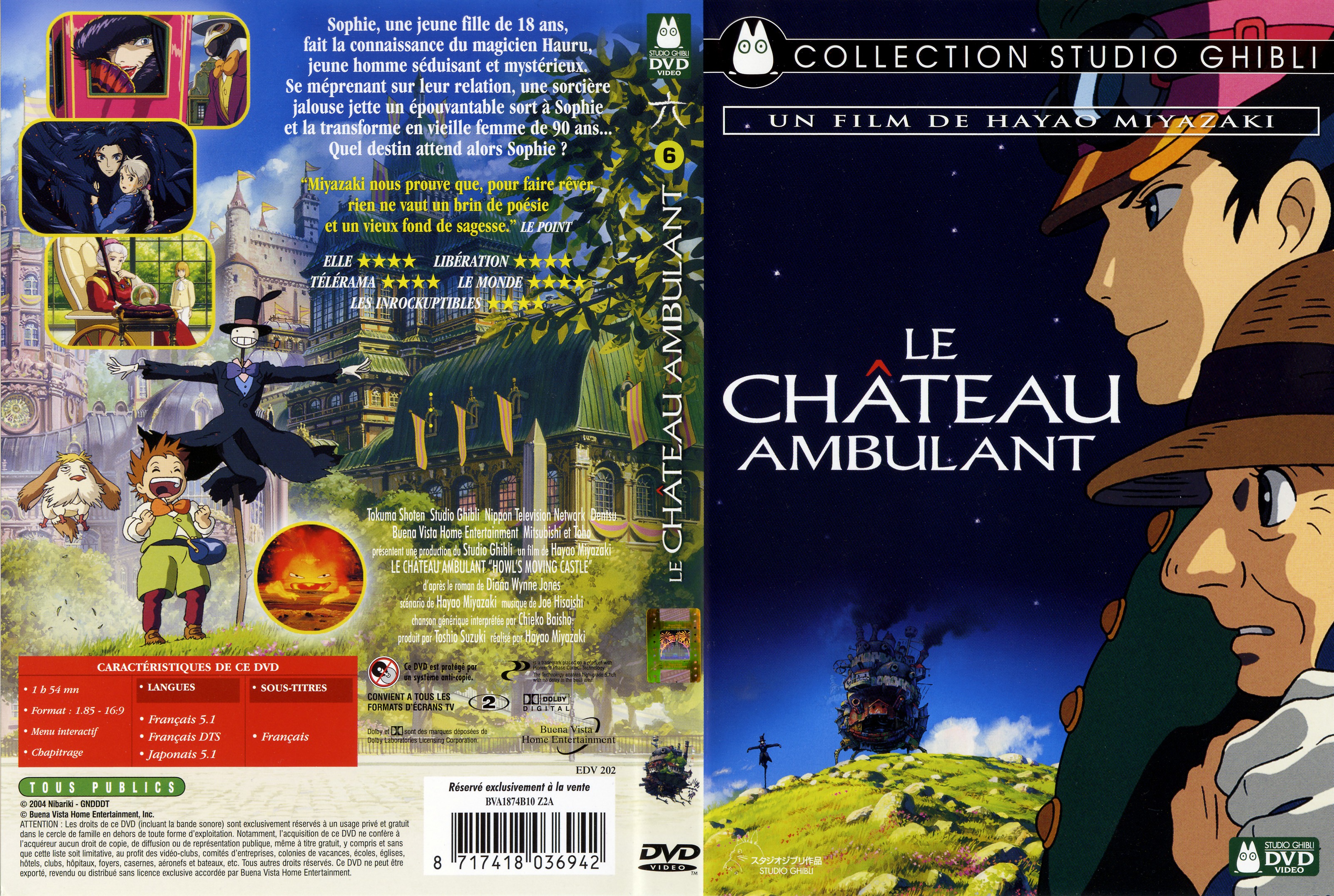 Jaquette DVD Le chateau ambulant