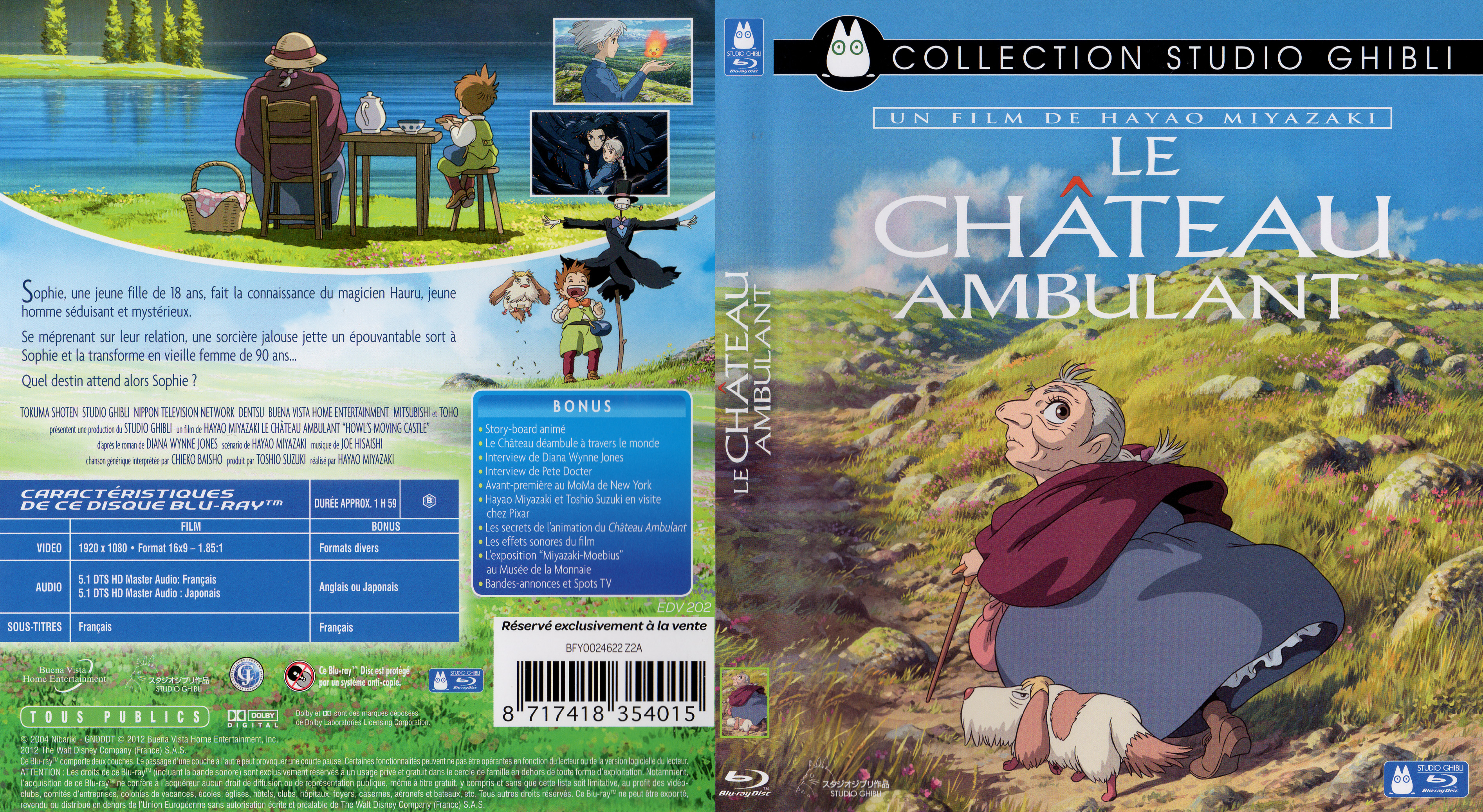 Jaquette DVD Le chateau ambulant (BLU-RAY)