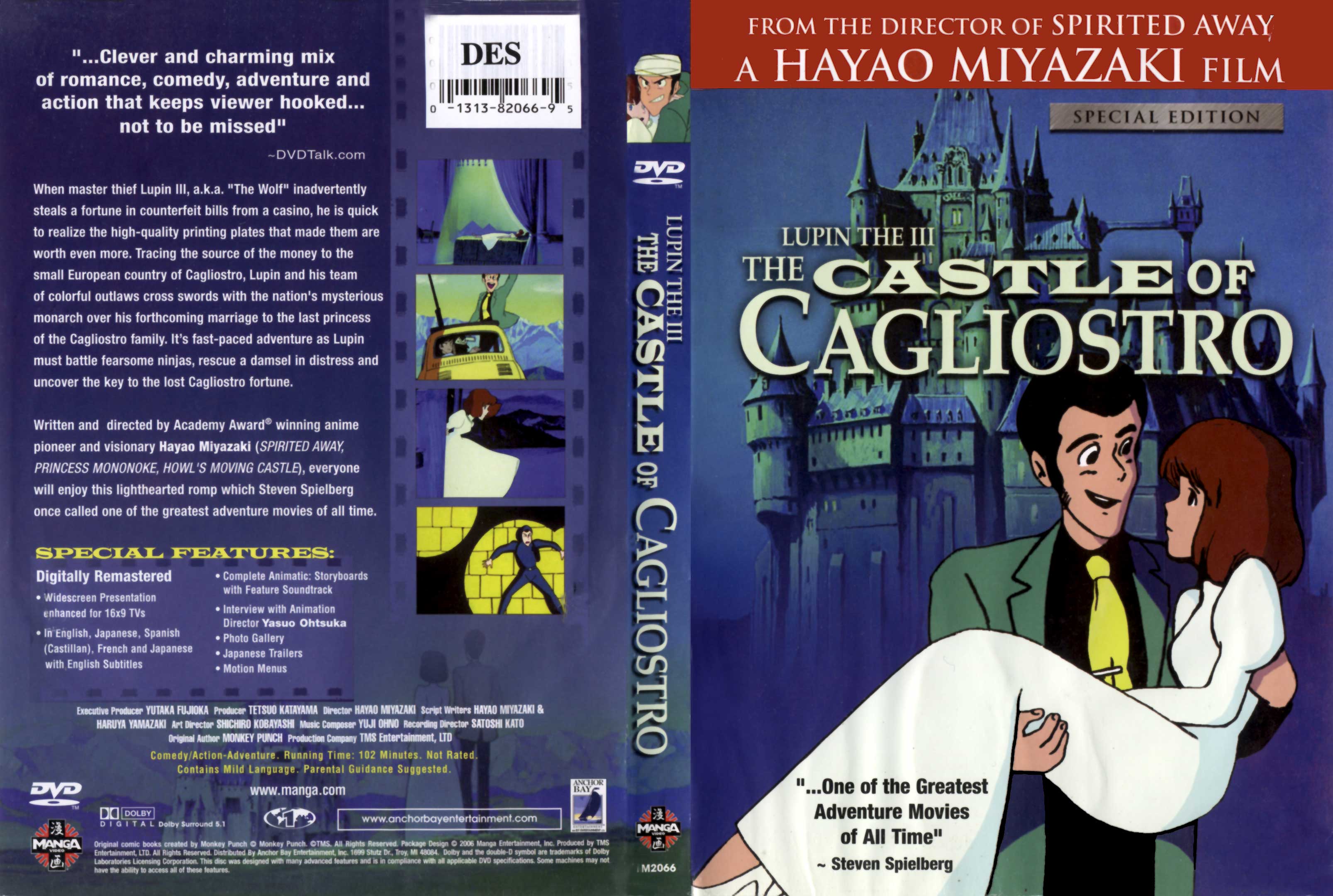 Jaquette DVD Le chateau de Cagliostro Zone 1