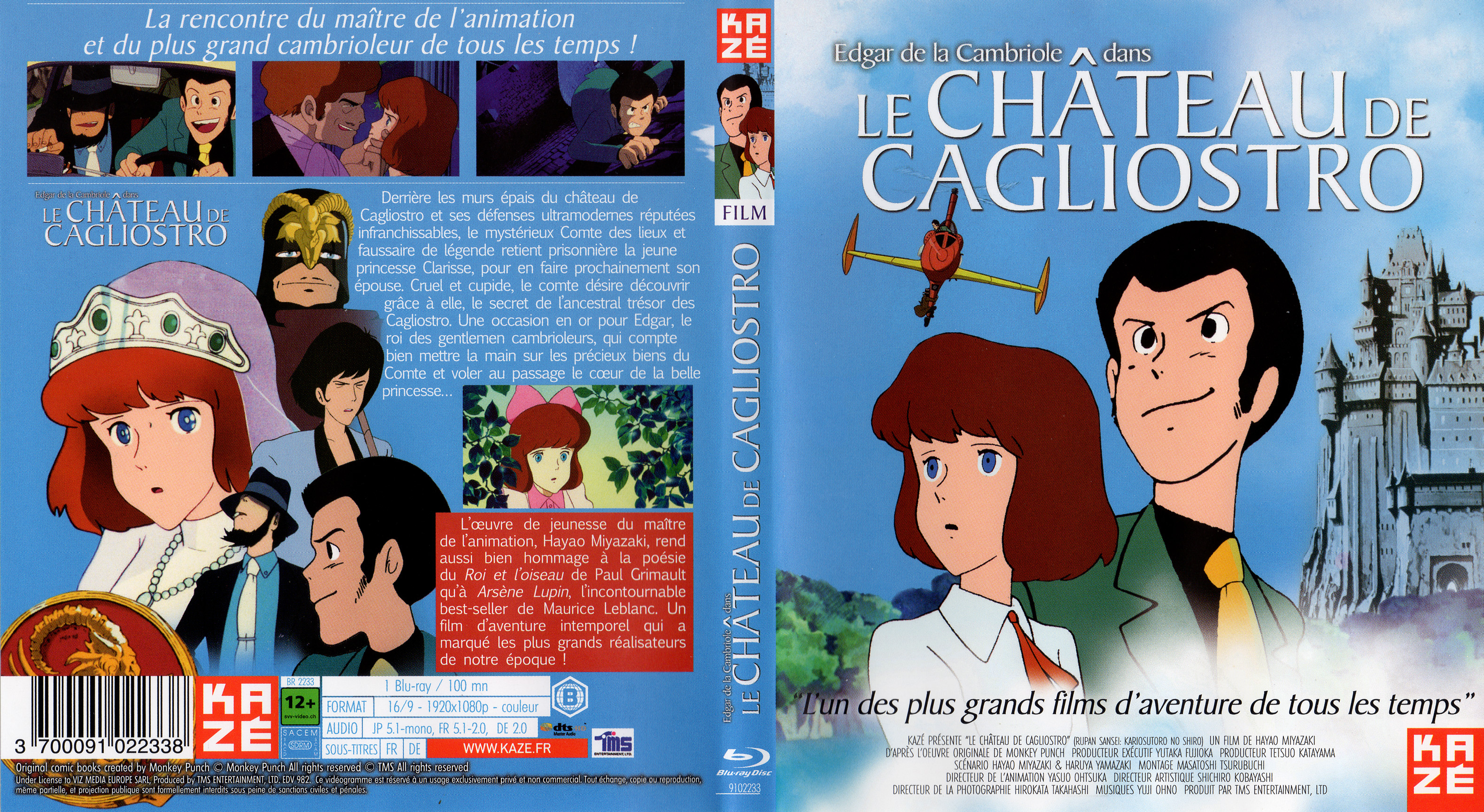 Jaquette DVD Le chateau de Cagliostro (BLU-RAY)