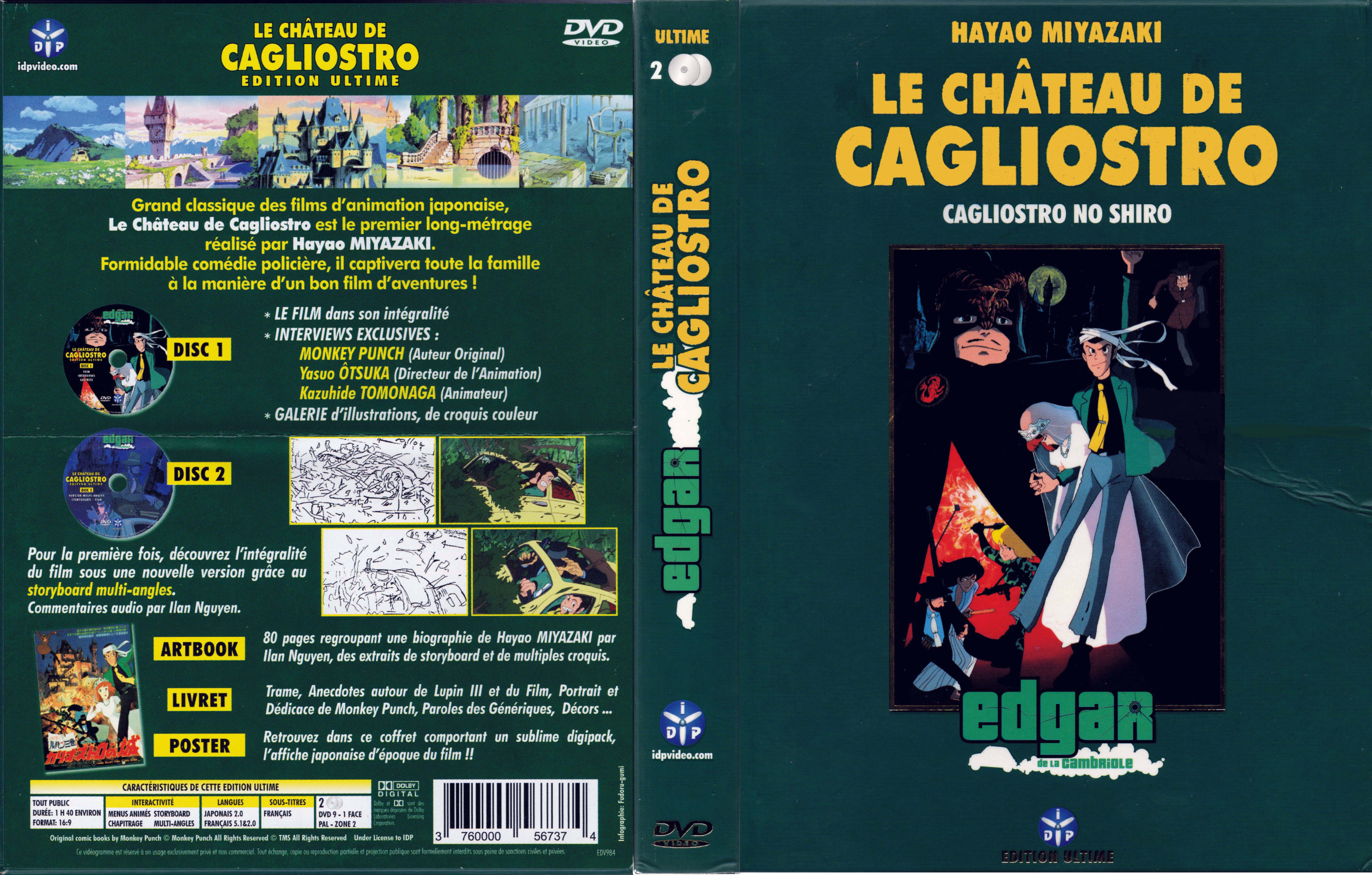 Jaquette DVD Le chateau de Cagliostro v3