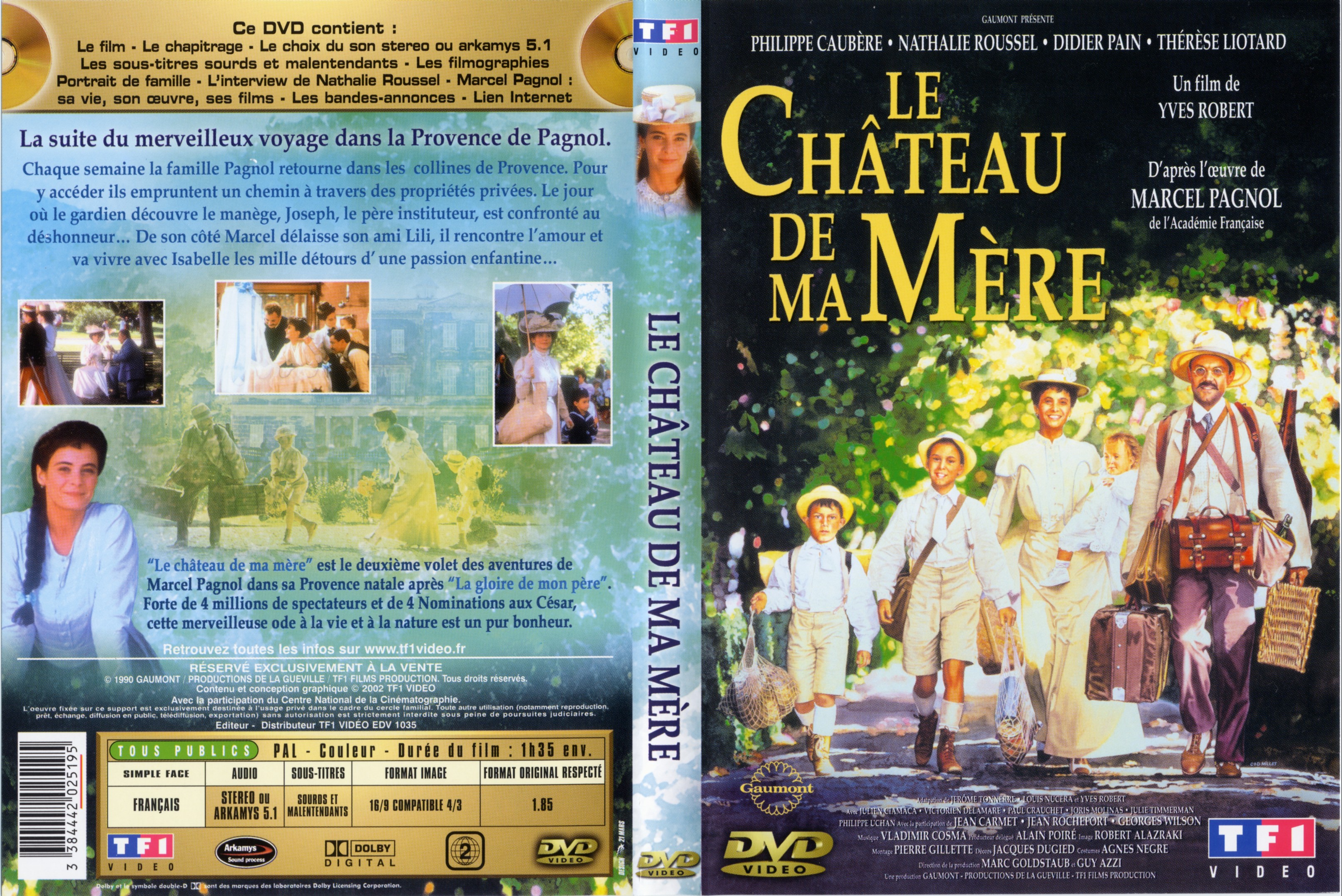 Jaquette DVD Le chateau de ma mre