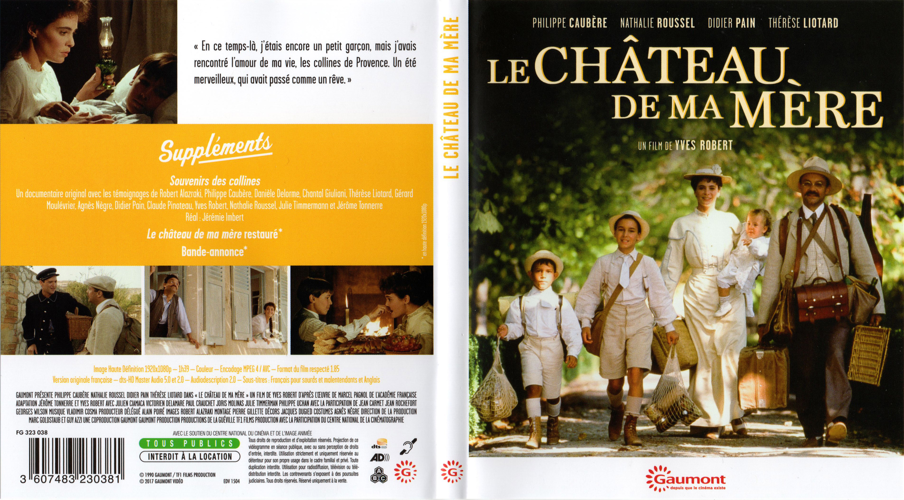 Jaquette DVD Le chteau de ma mre (BLU-RAY)