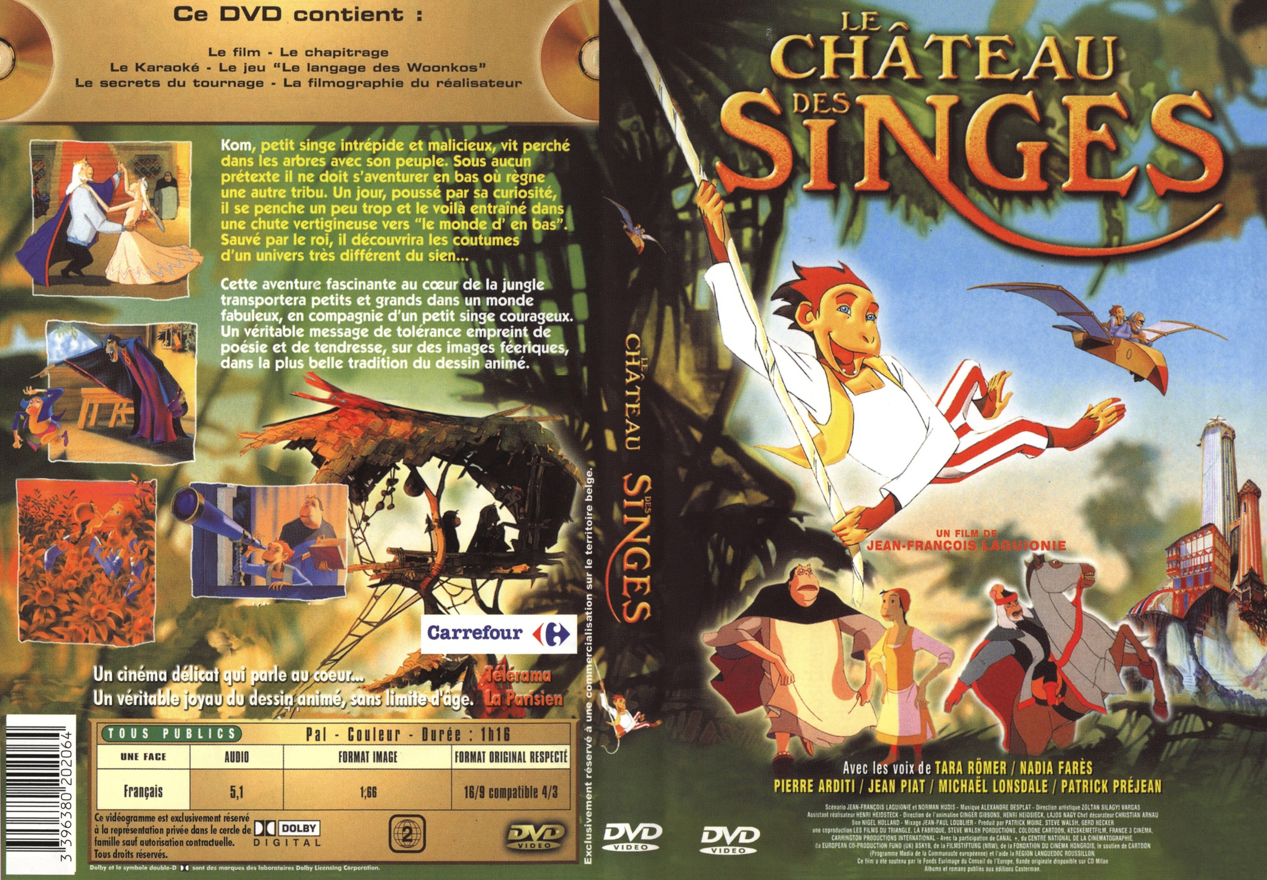 Jaquette DVD Le chateau des singes