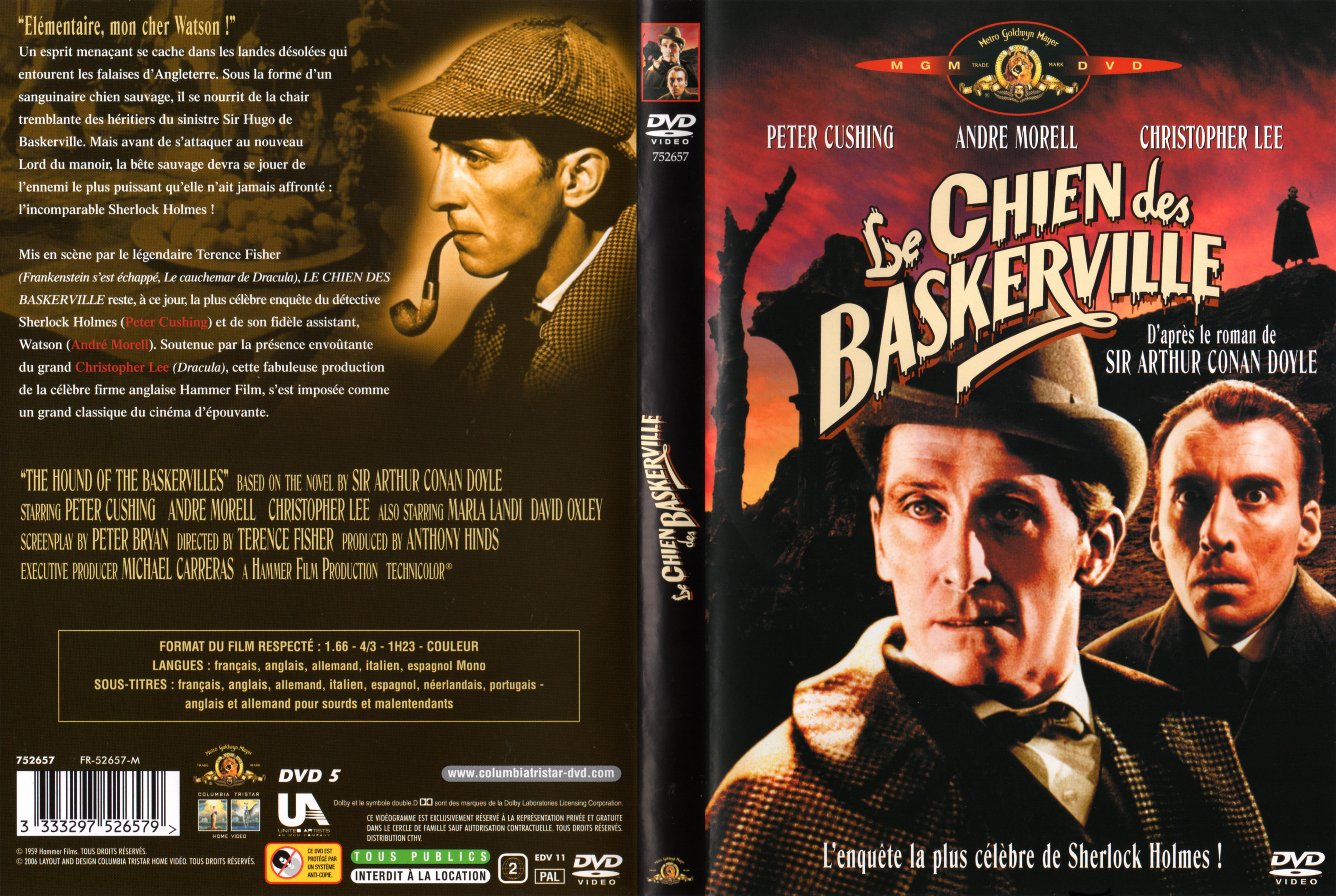 Jaquette DVD Le chien des Baskerville v2