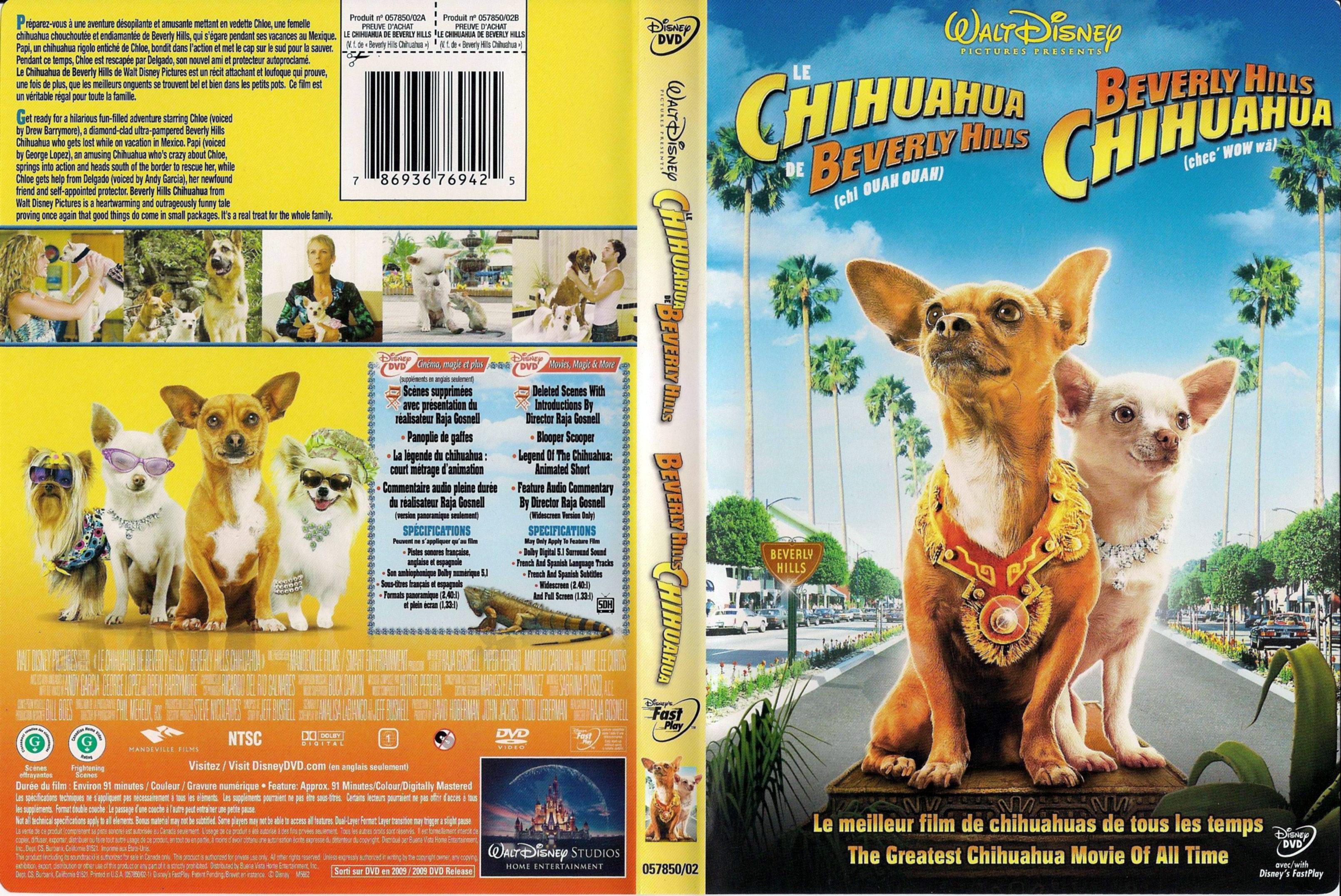 Jaquette DVD Le chihuahua de Beverly Hills (Canadienne)