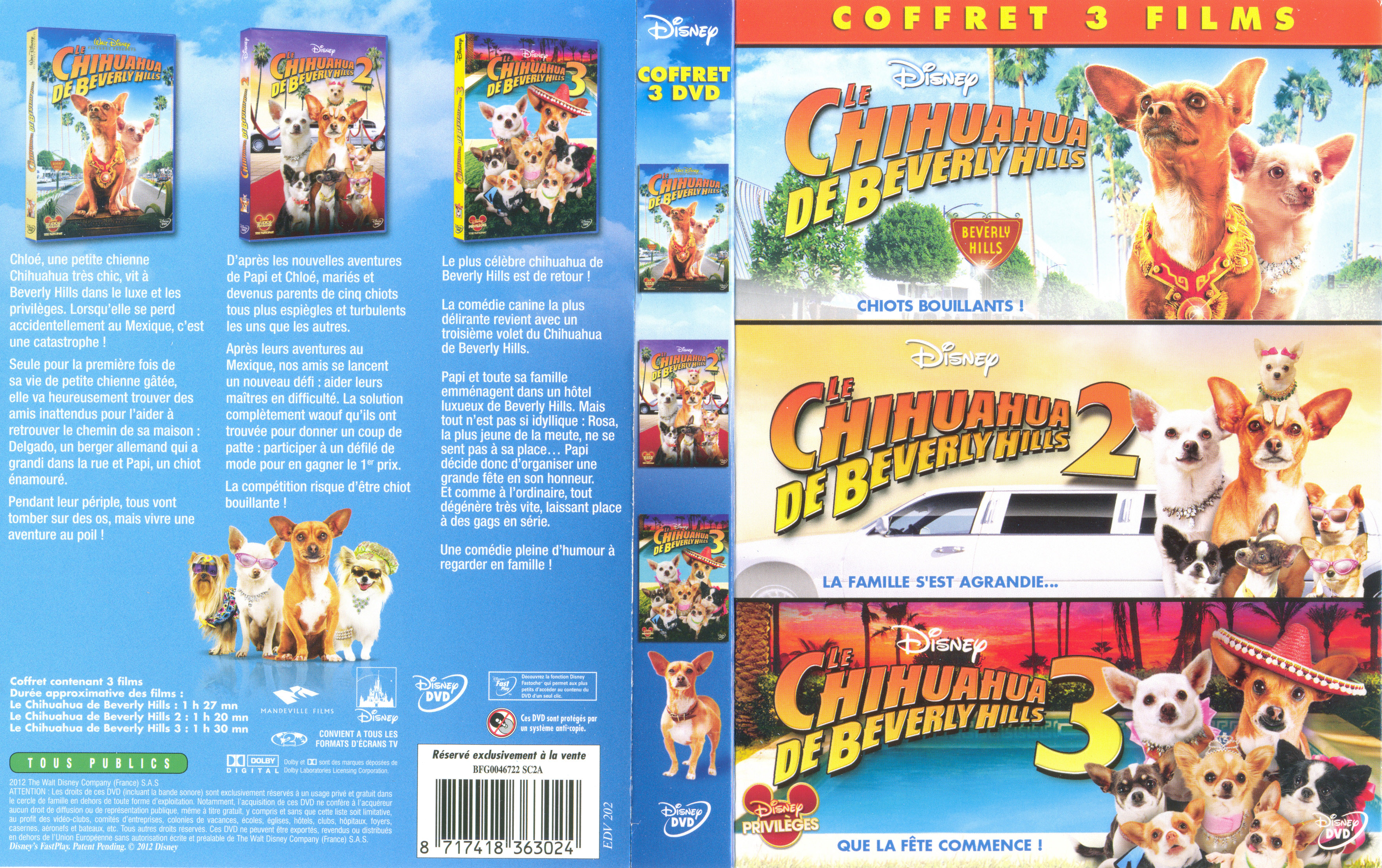 Jaquette DVD Le chihuahua de Beverly Hills - Trilogie