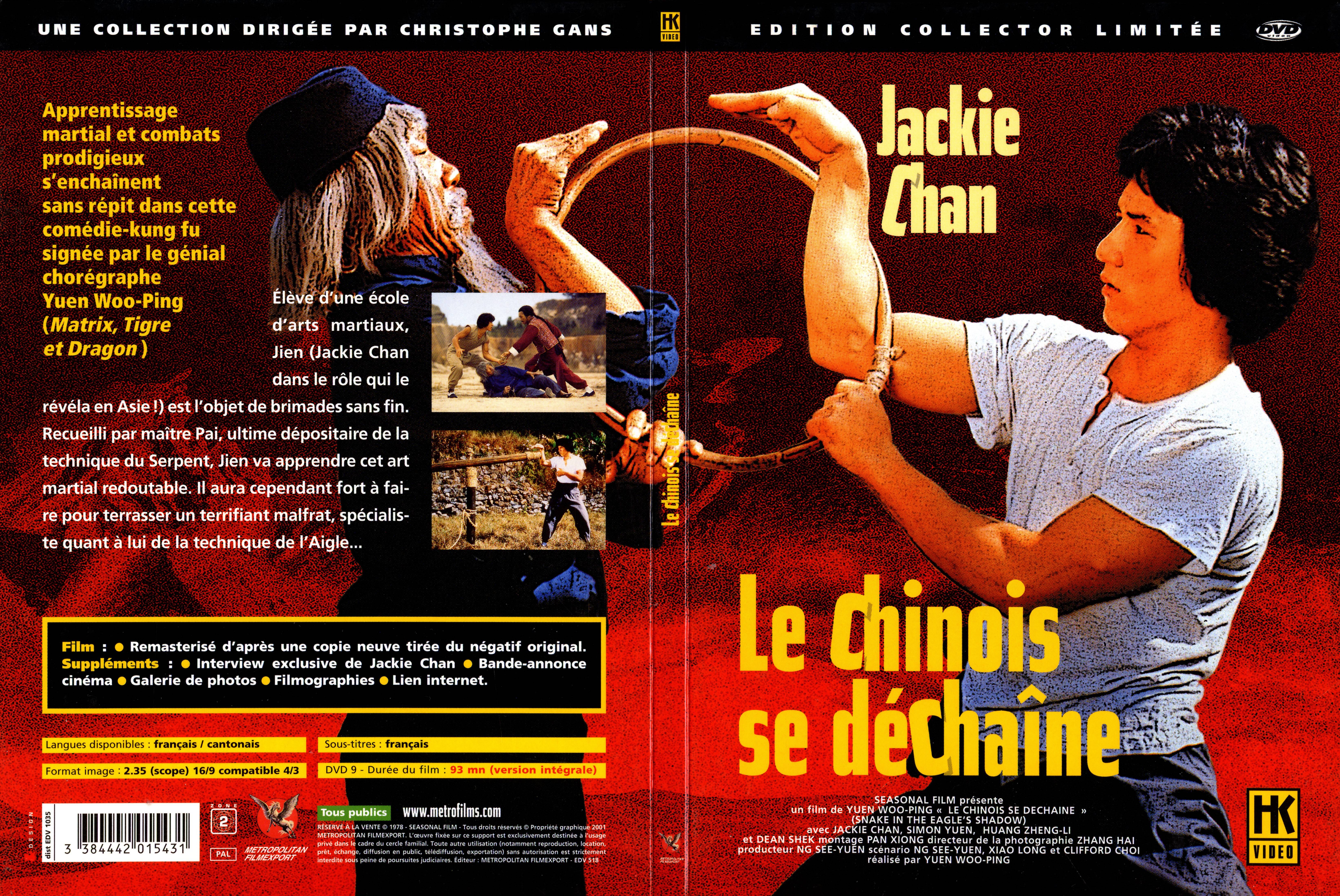 Jaquette DVD Le chinois se dechaine