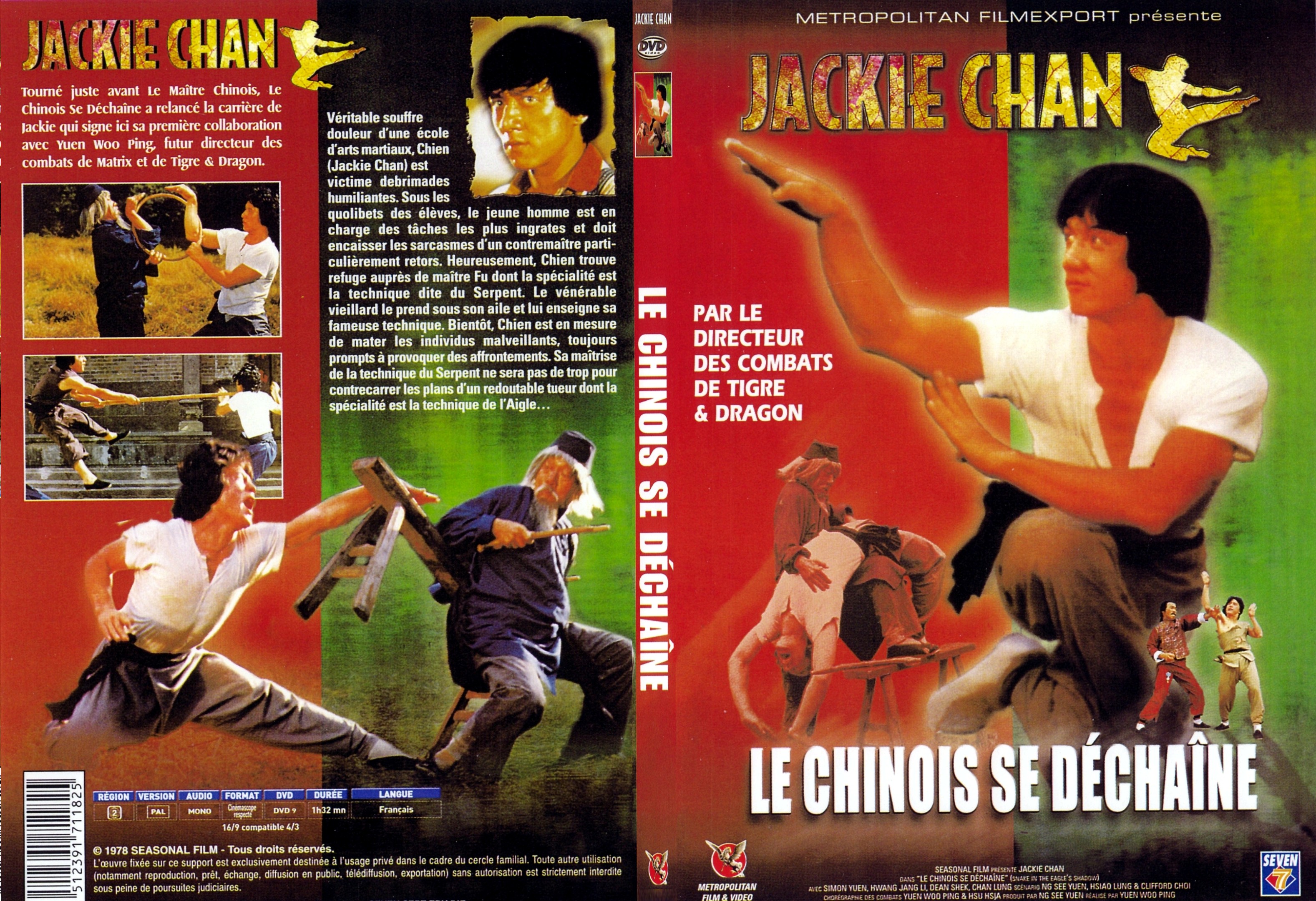 Jaquette DVD Le chinois se dchaine - SLIM