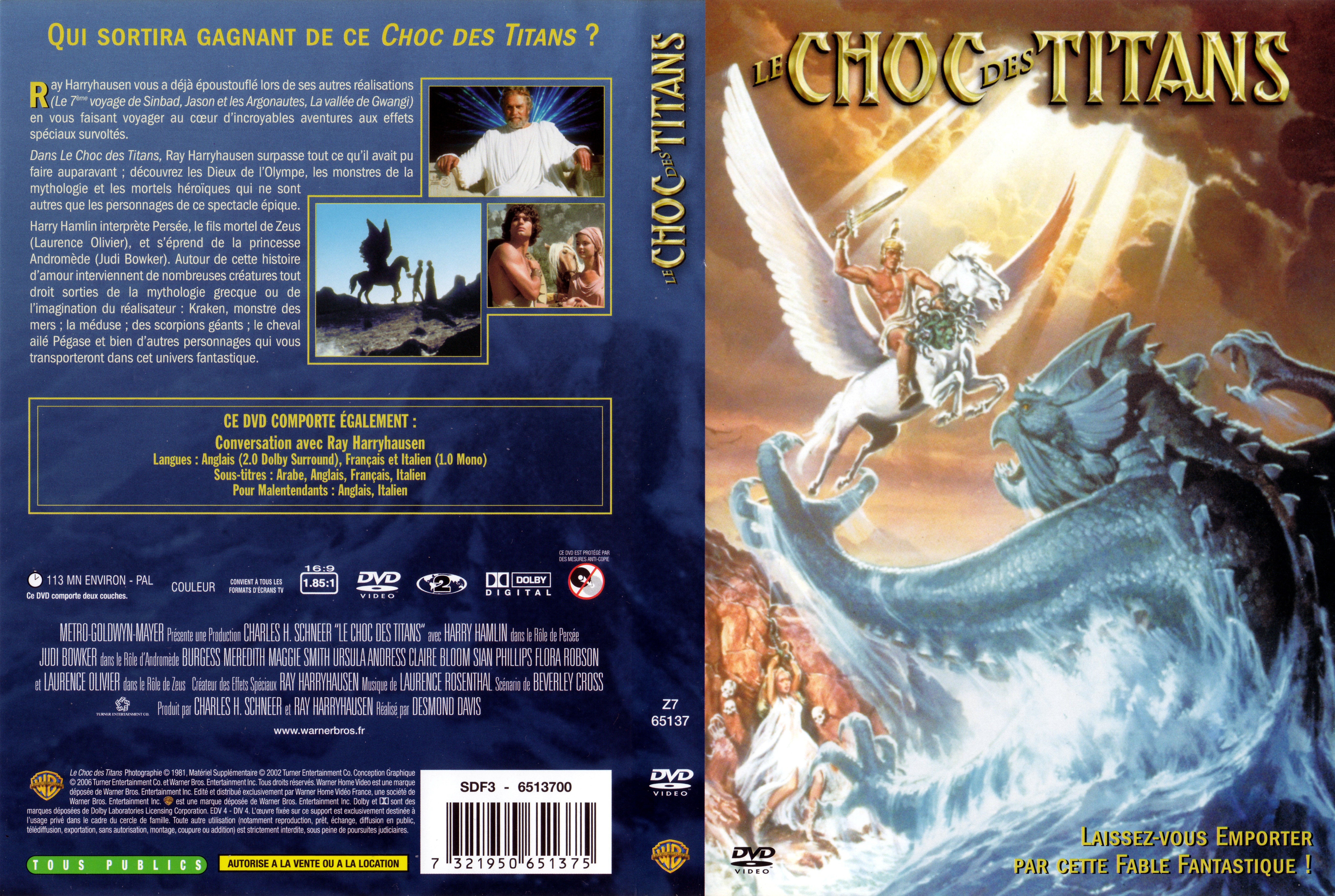 Jaquette DVD Le choc des titans