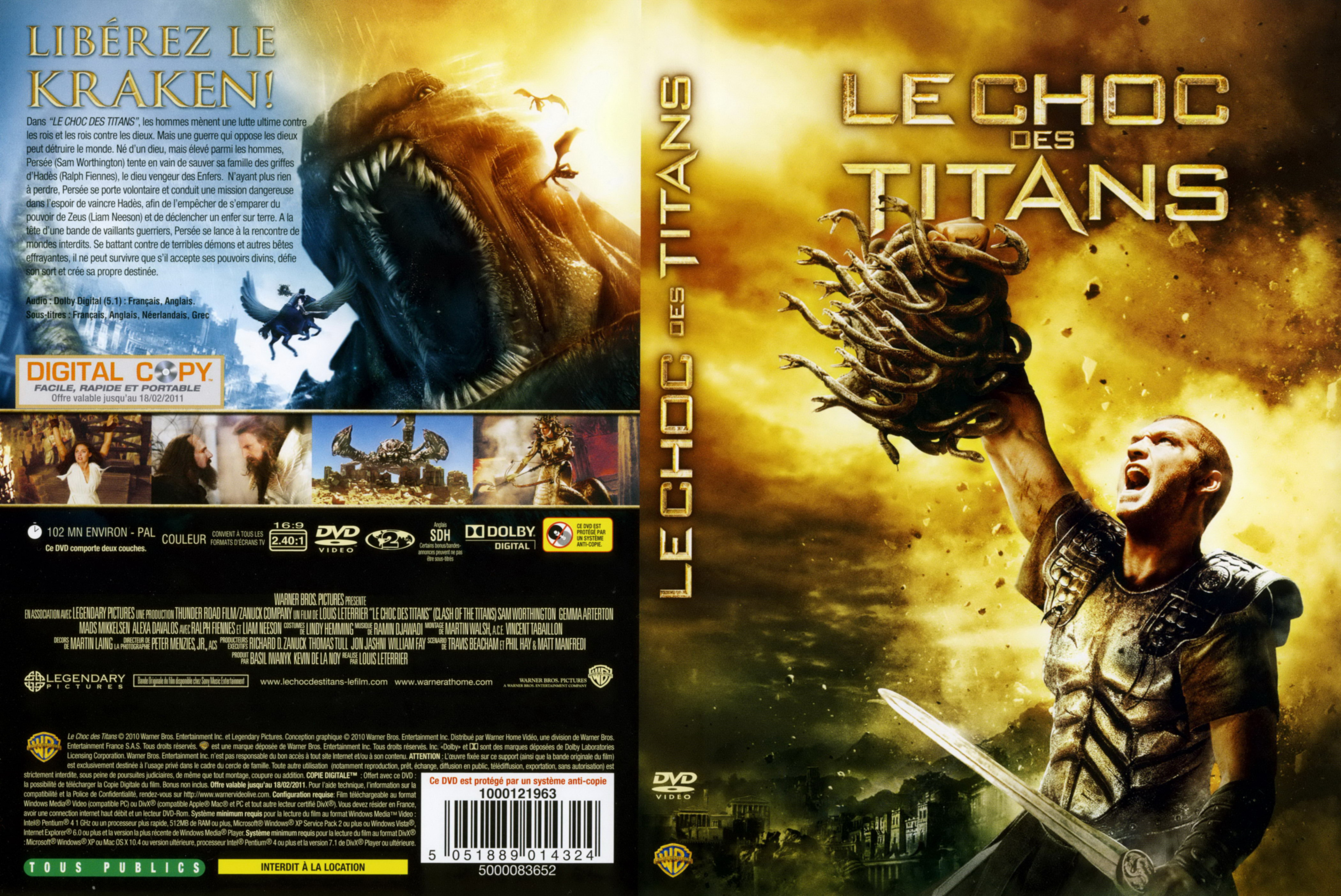 Jaquette DVD Le choc des titans (2010)