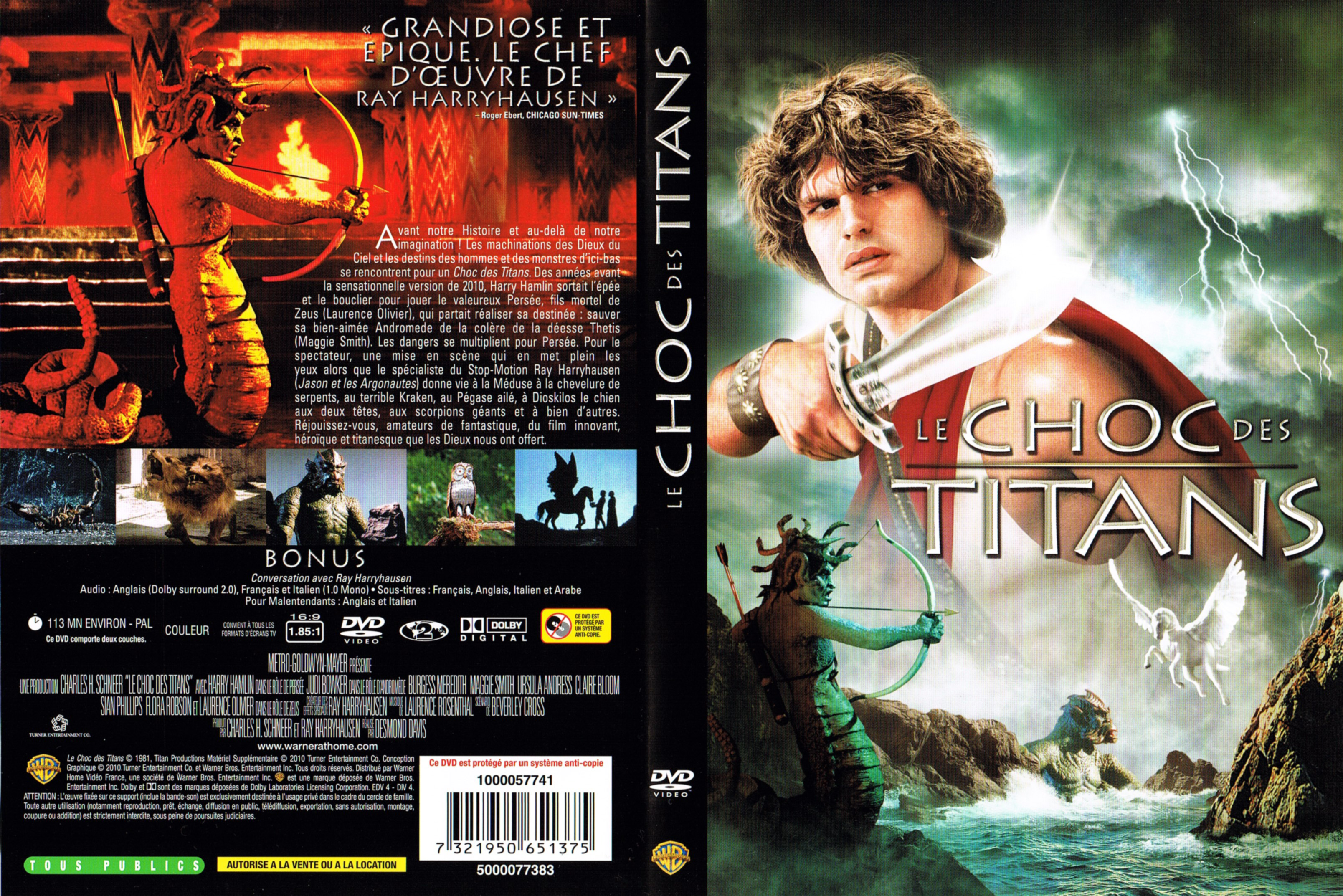 Jaquette DVD Le choc des titans v2