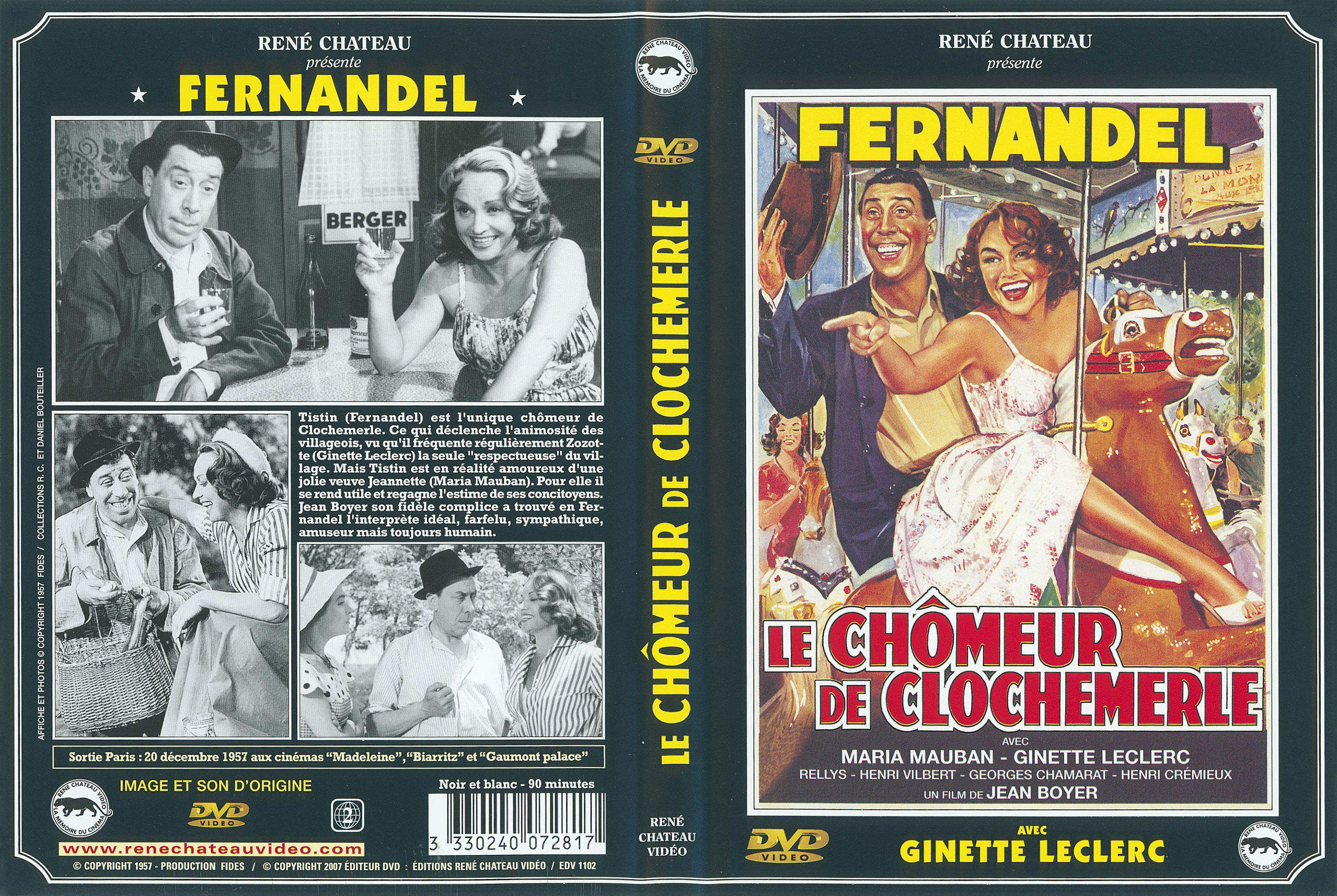 Jaquette DVD Le chomeur de clochemerle v2