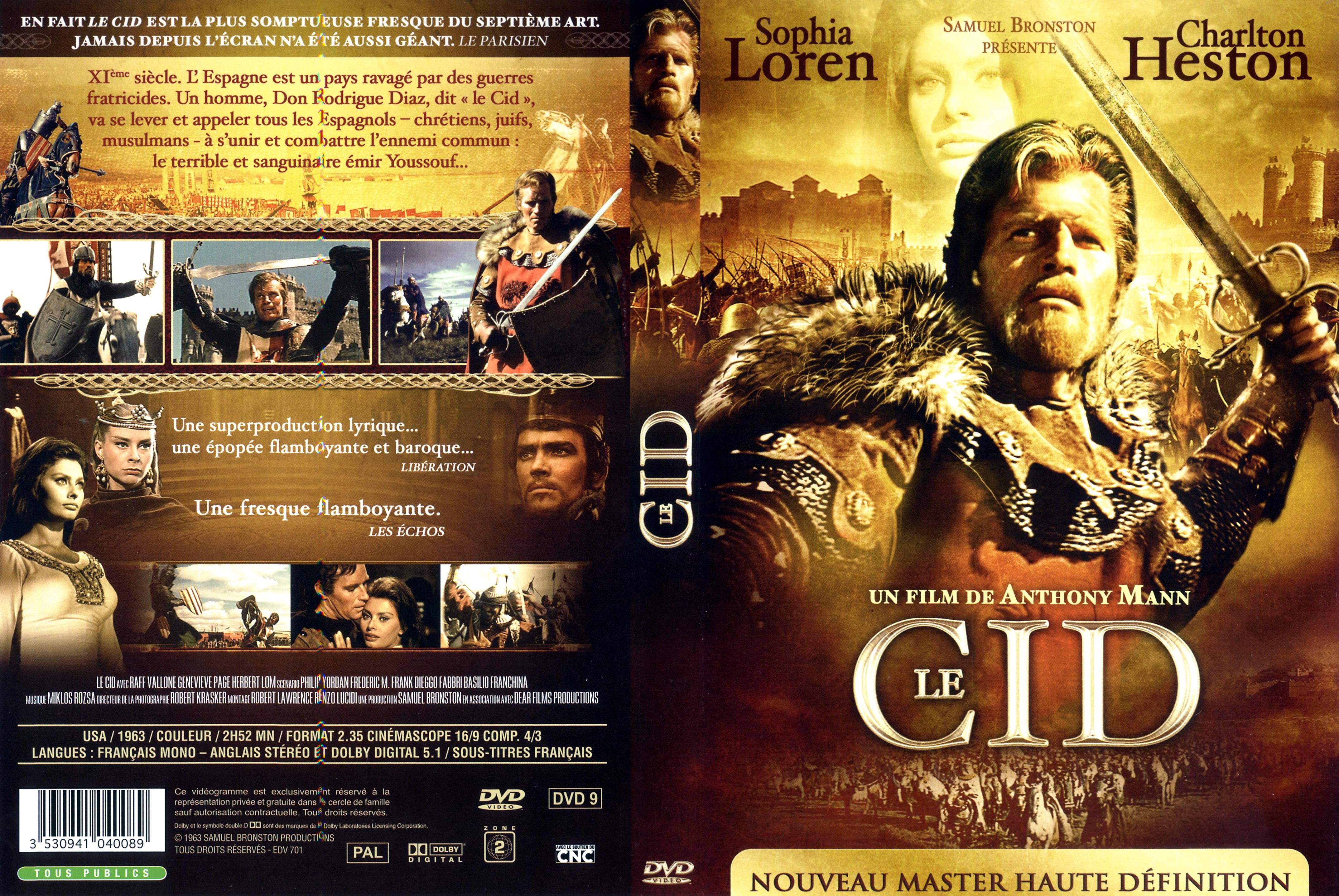 Jaquette DVD Le cid