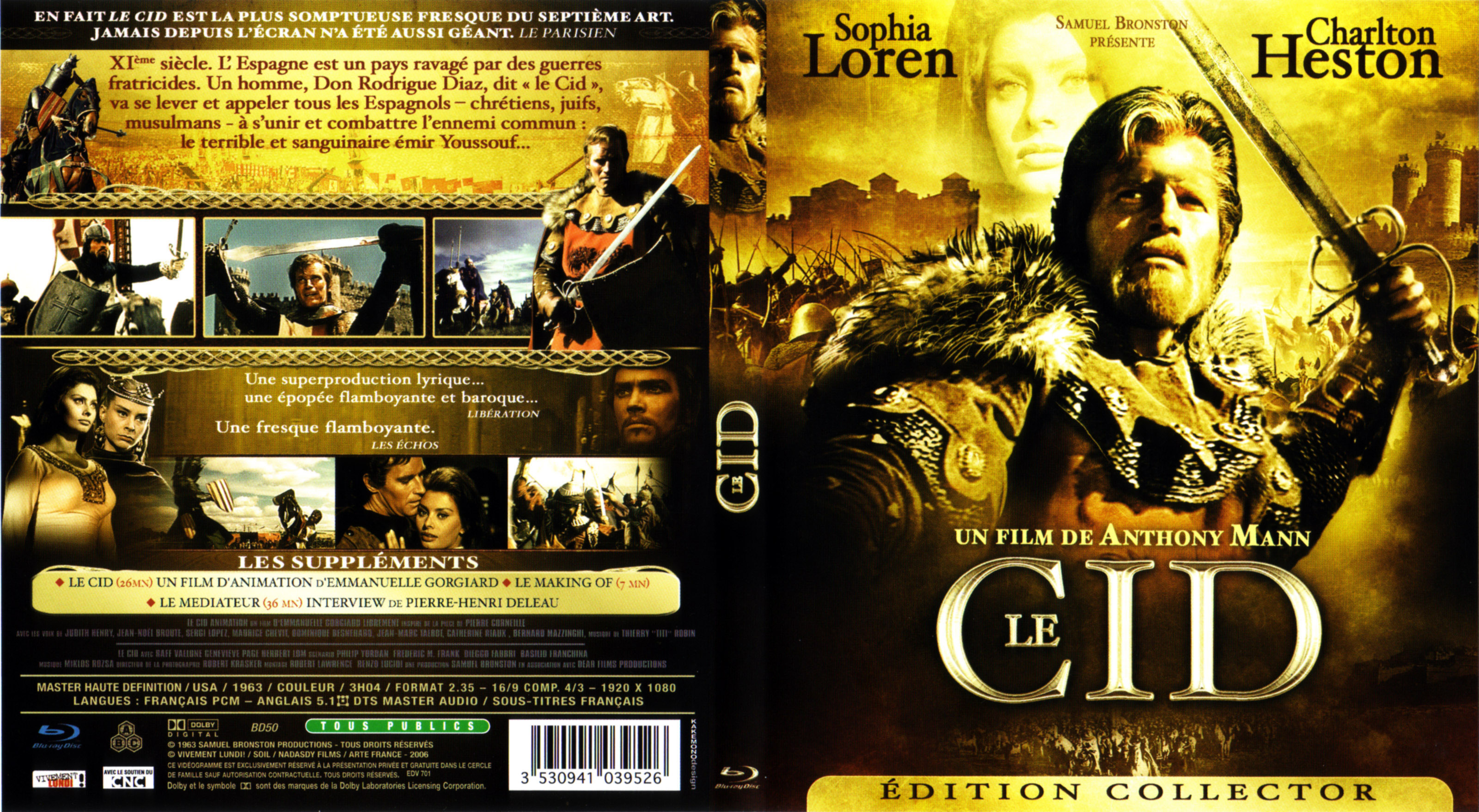 Jaquette DVD Le cid (BLU-RAY)