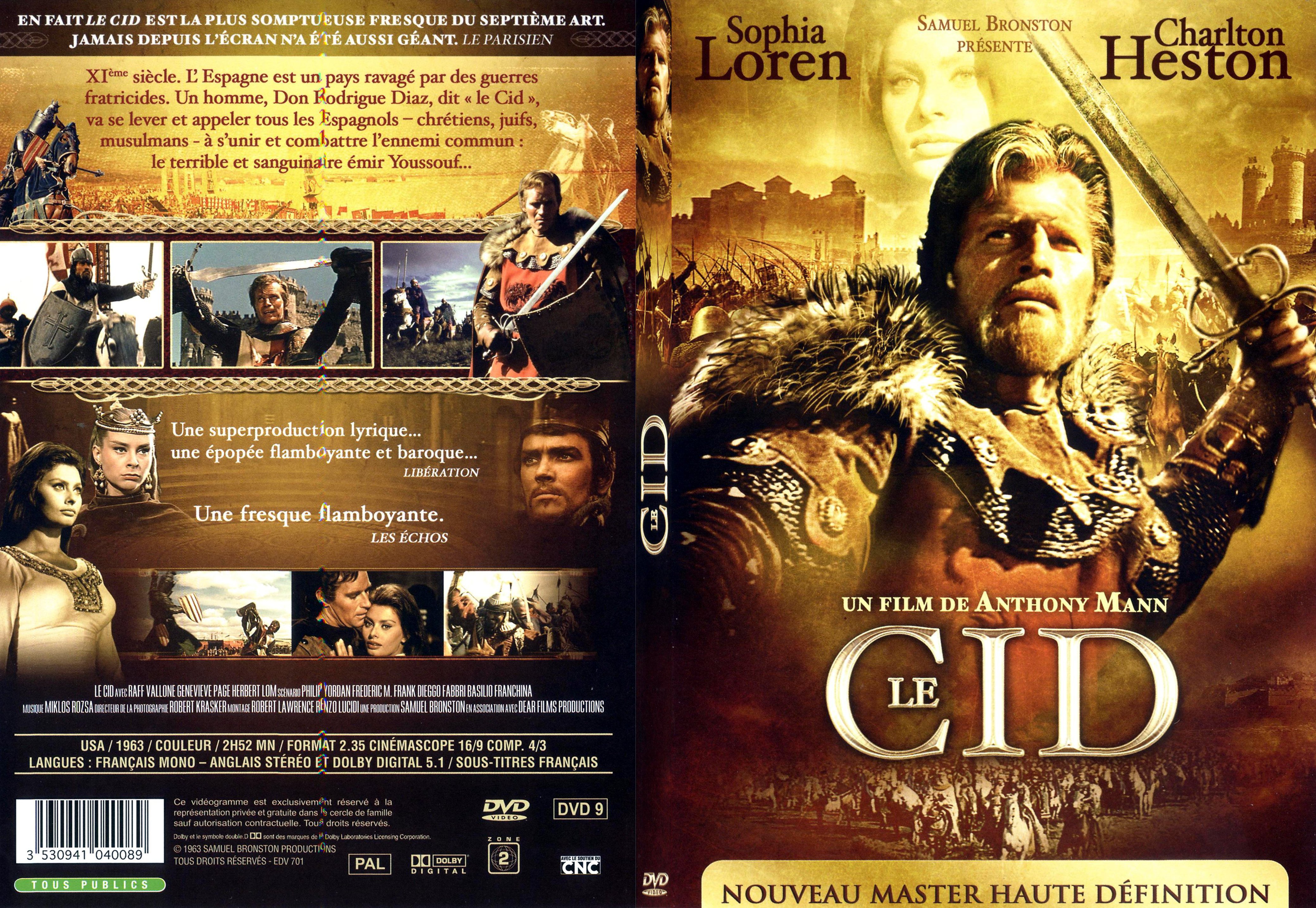 Jaquette DVD Le cid - SLIM