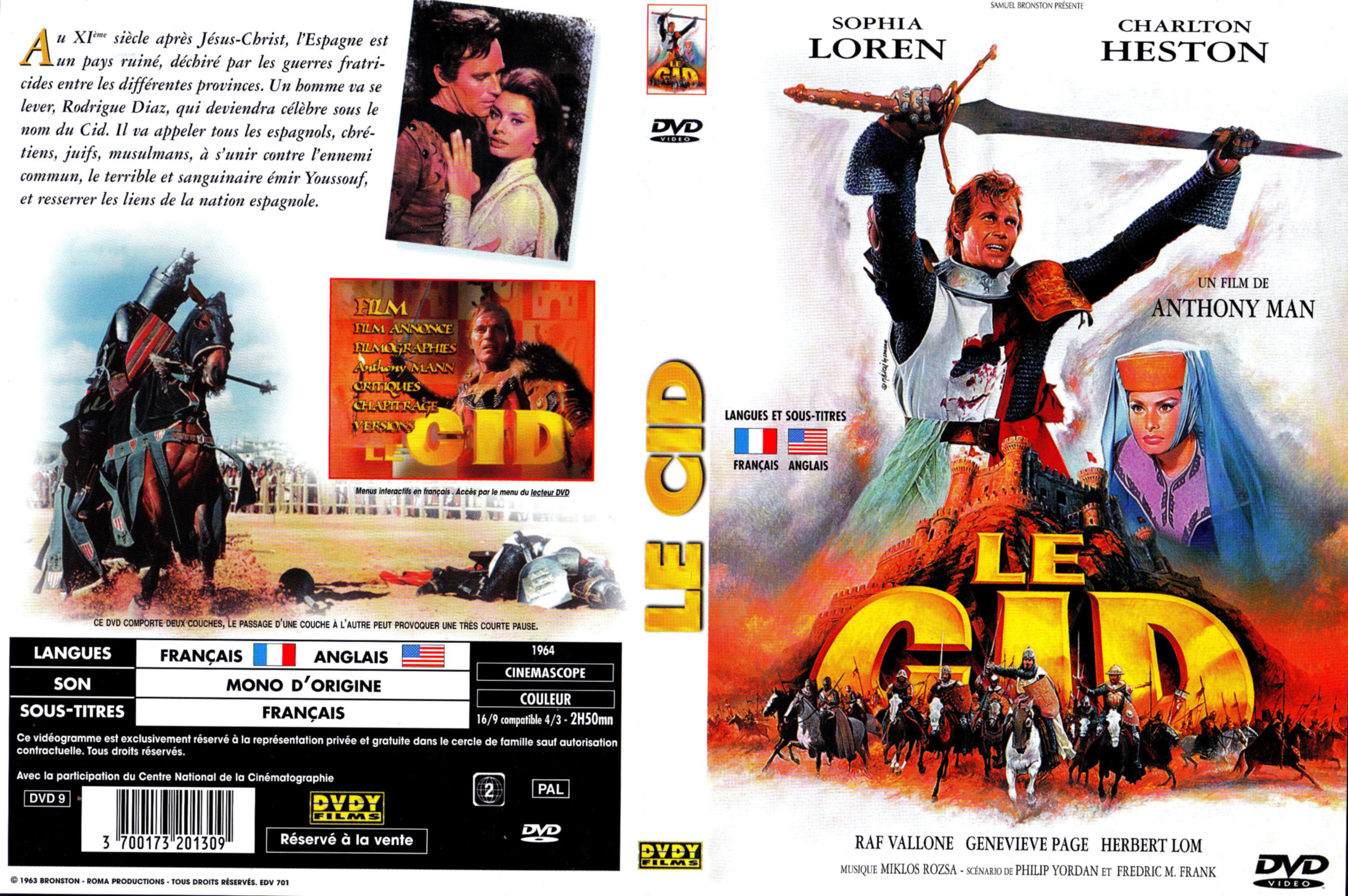 Jaquette DVD Le cid v2