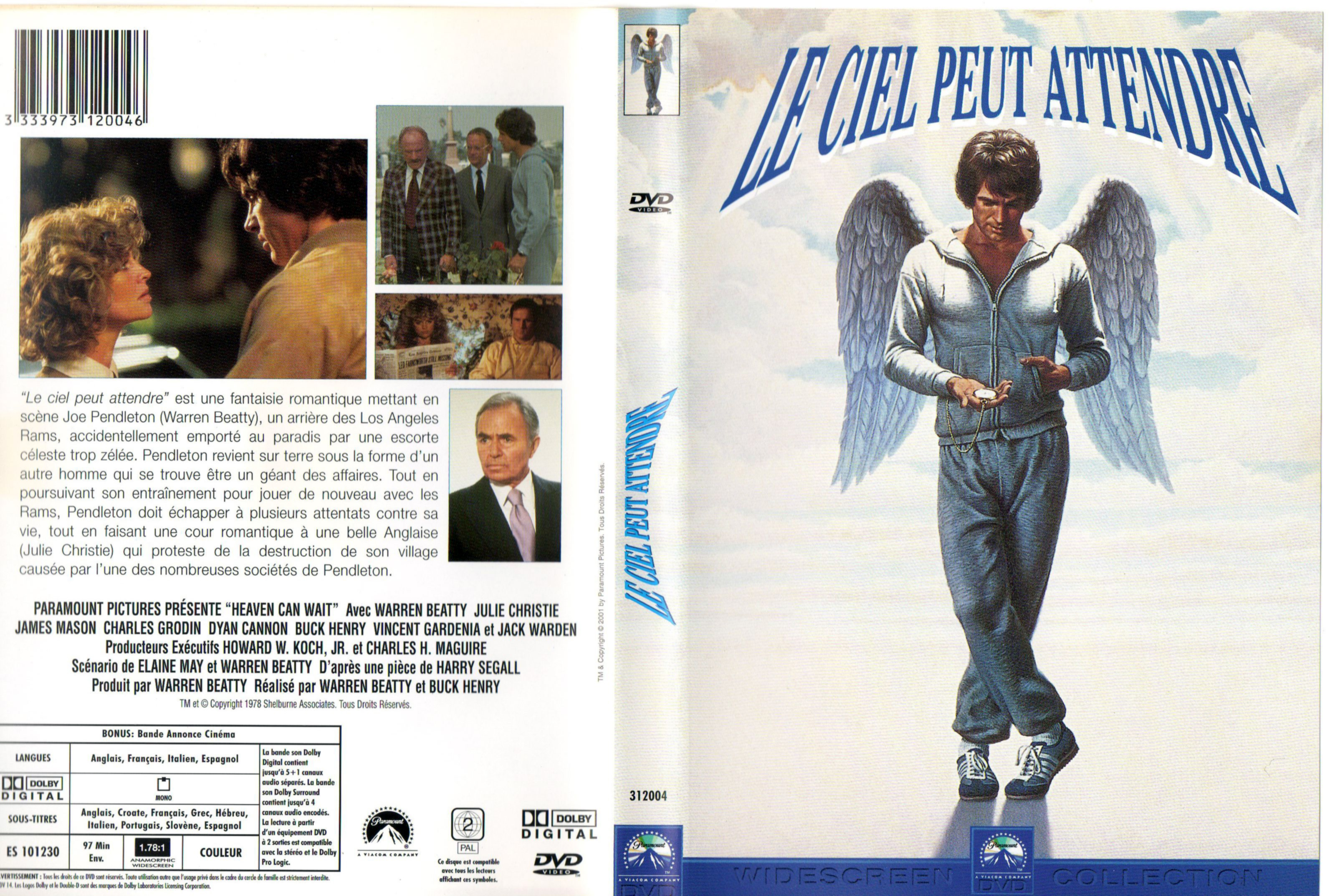 Jaquette DVD Le ciel peut attendre (1978)