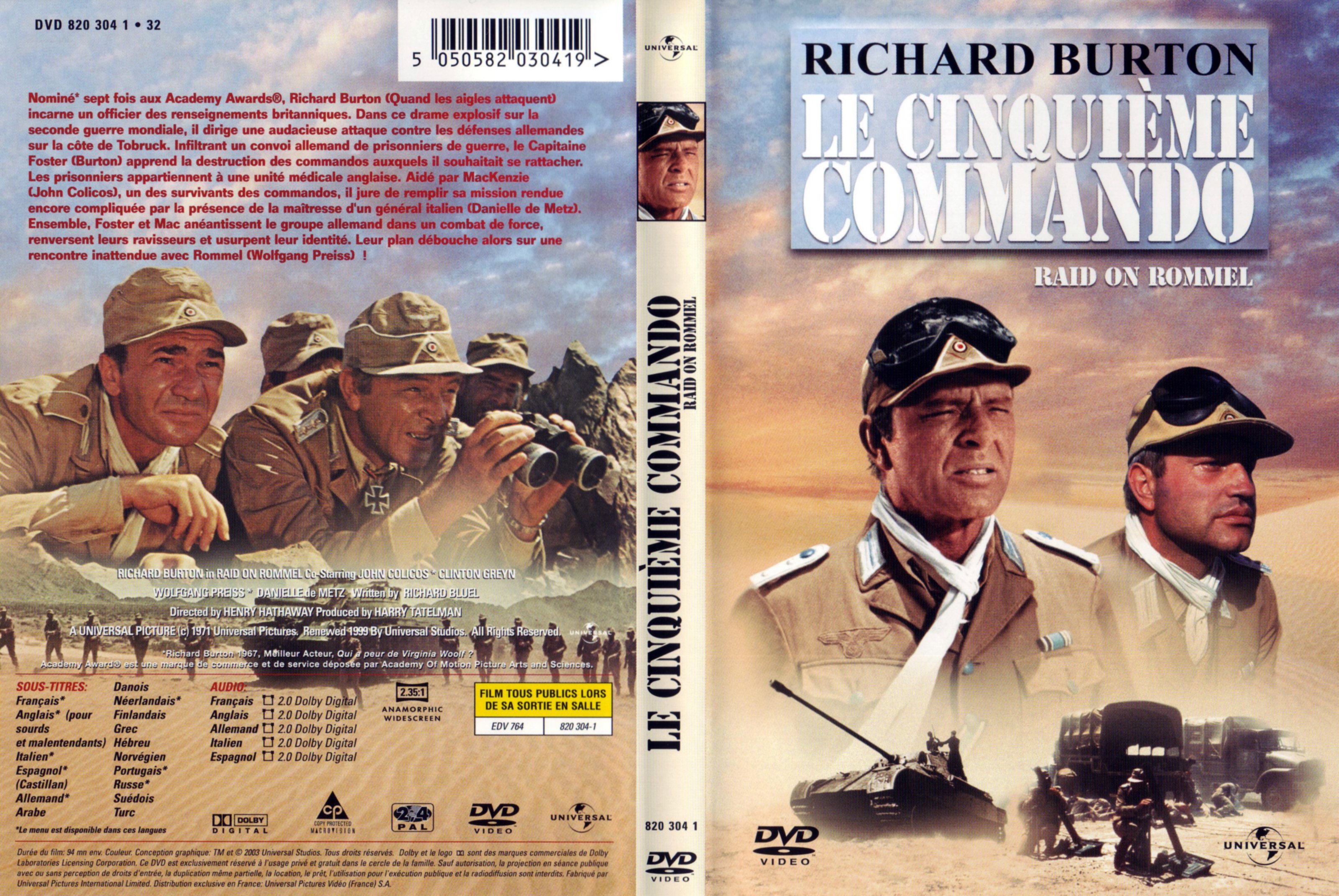 Jaquette DVD Le cinquime commando v2