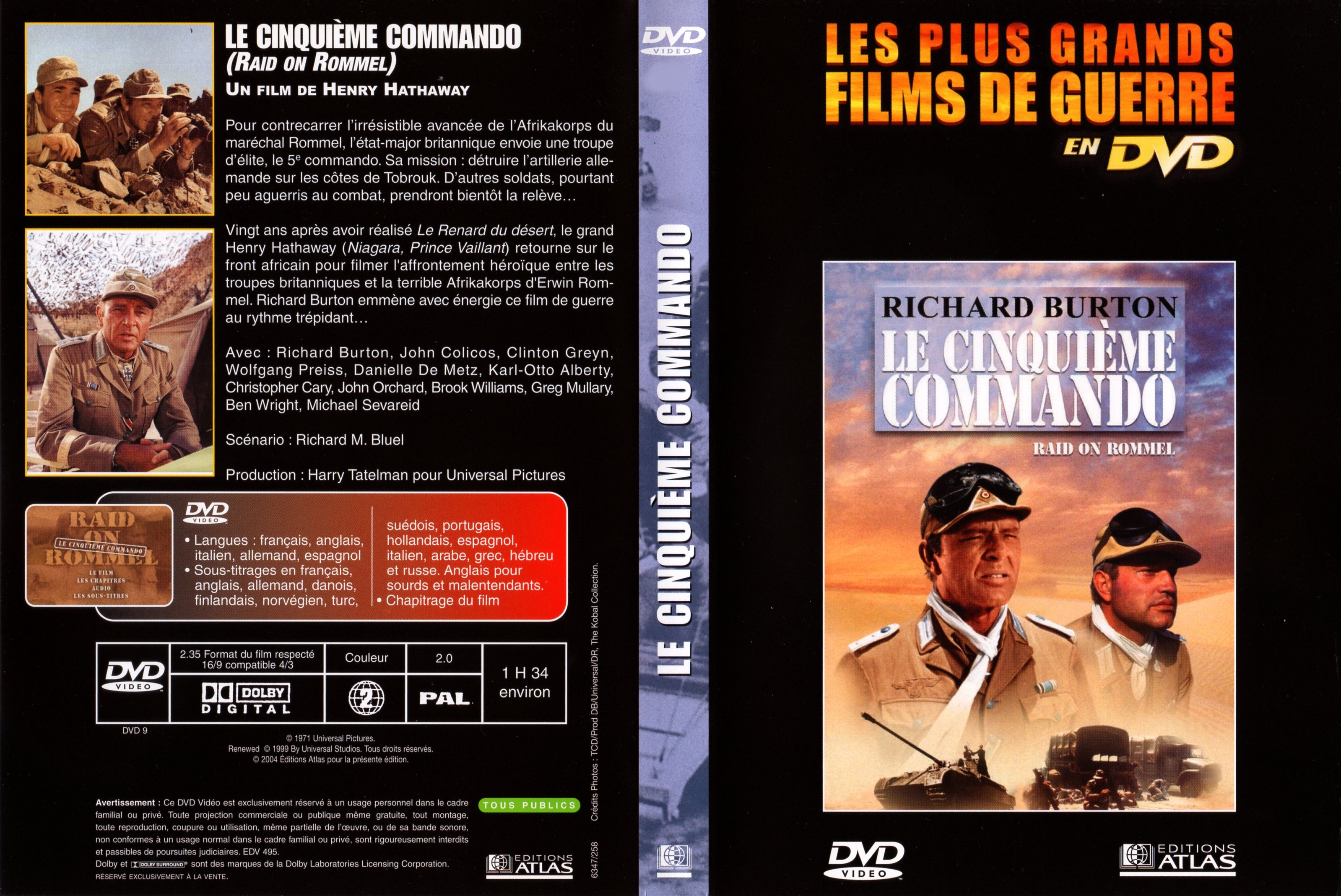Jaquette DVD Le cinquime commando v3