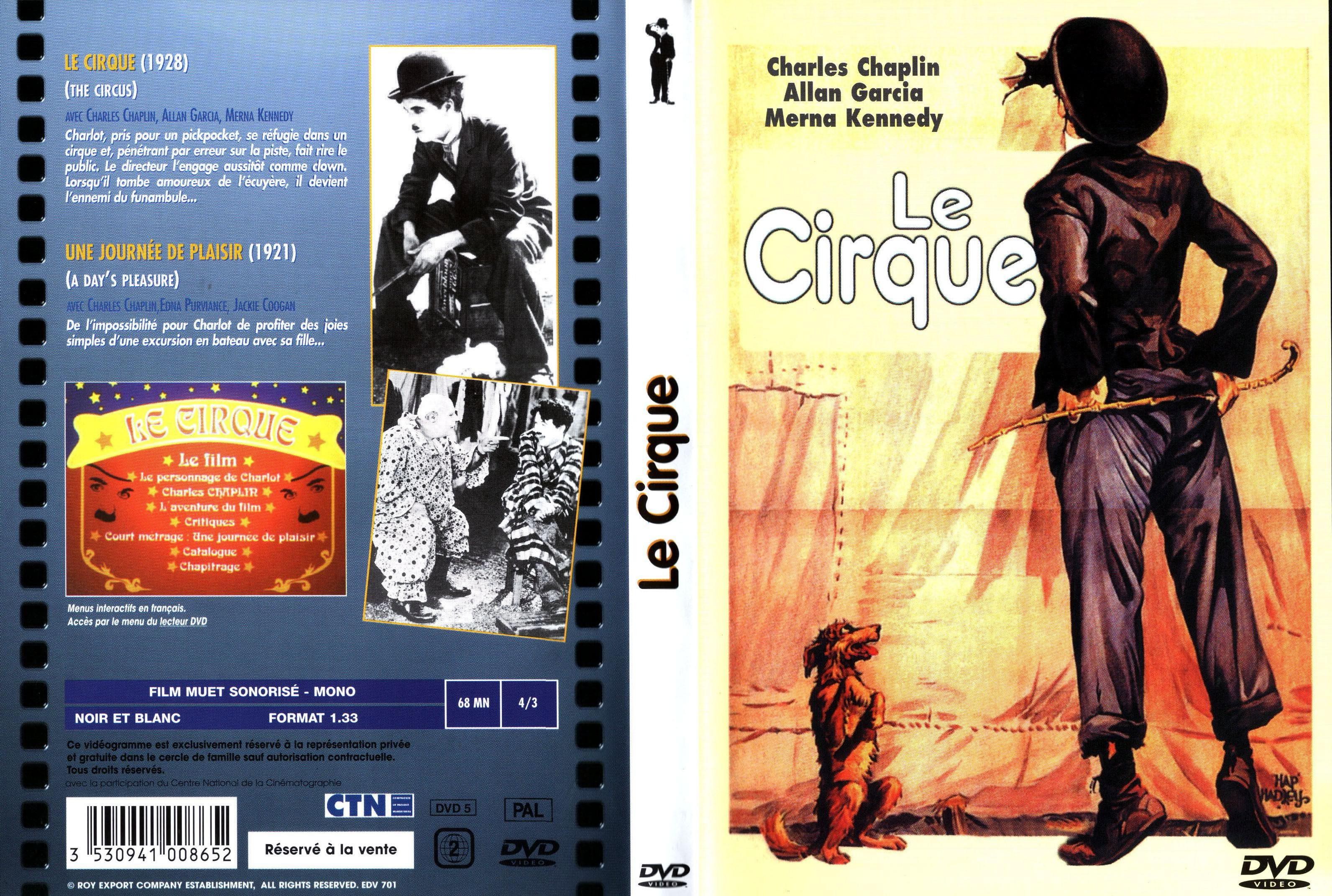 Jaquette DVD Le cirque