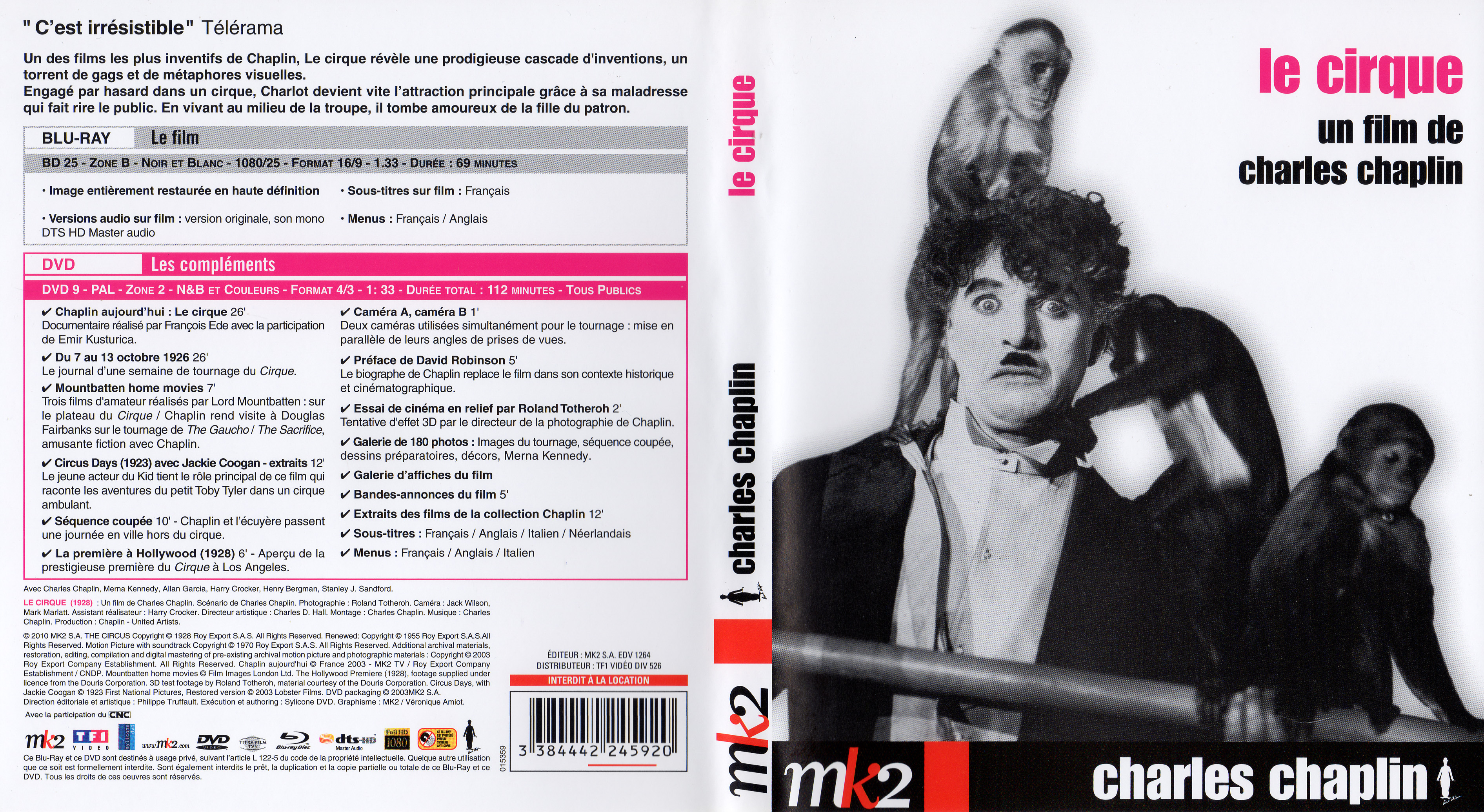 Jaquette DVD Le cirque (BLU-RAY)
