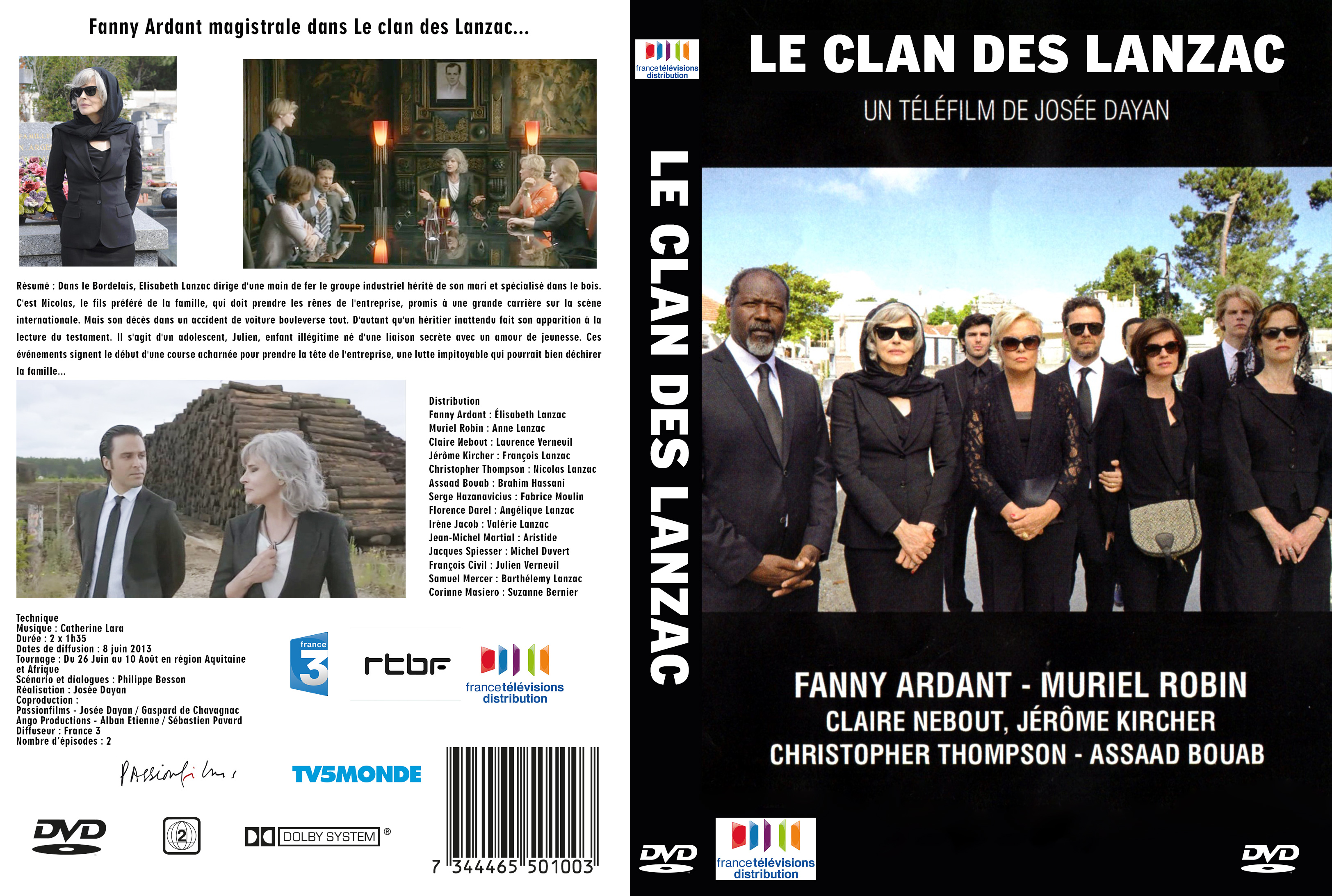 Jaquette DVD Le clan des Lanzac custom
