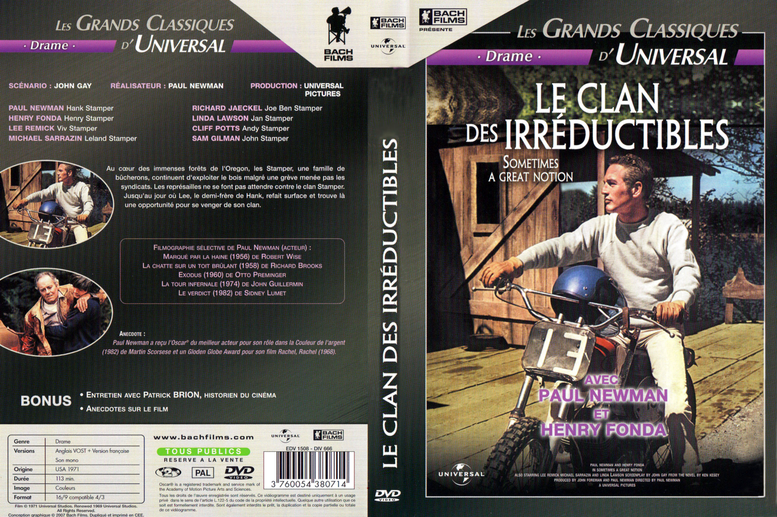 Jaquette DVD Le clan des irrductibles