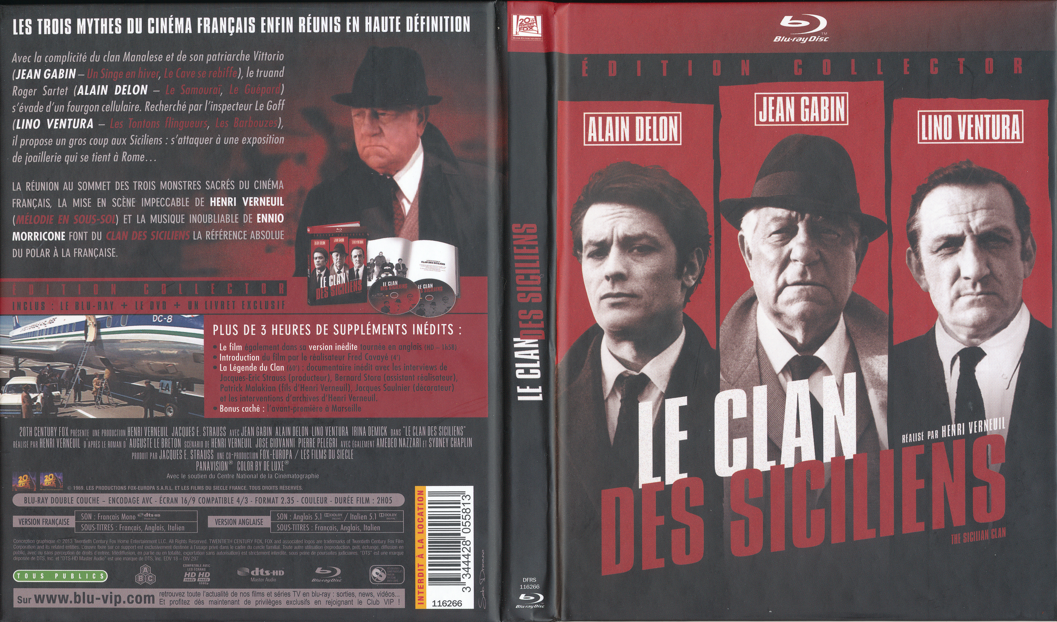 Jaquette DVD Le clan des siciliens (BLU-RAY)