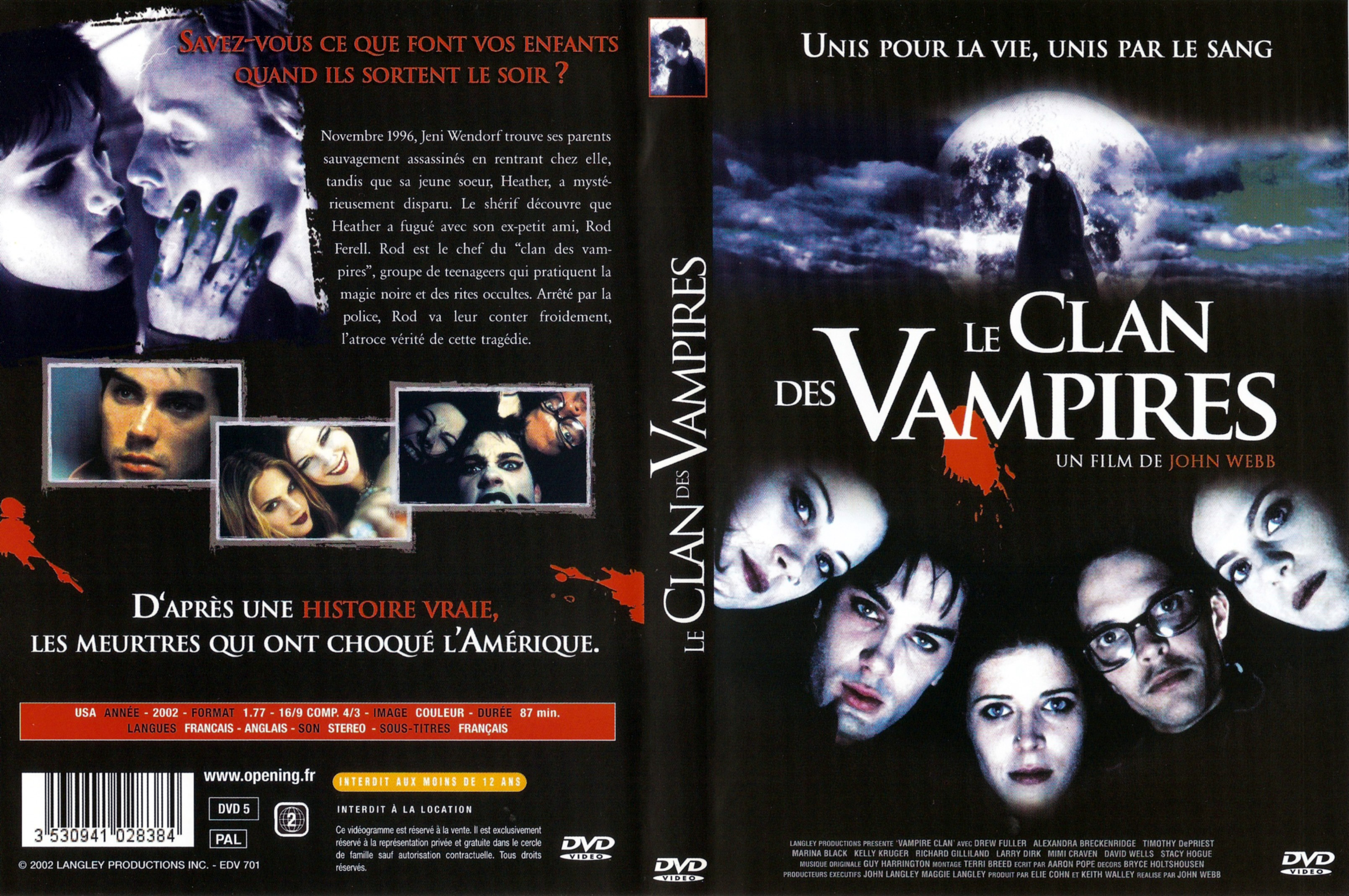 Jaquette DVD Le clan des vampires