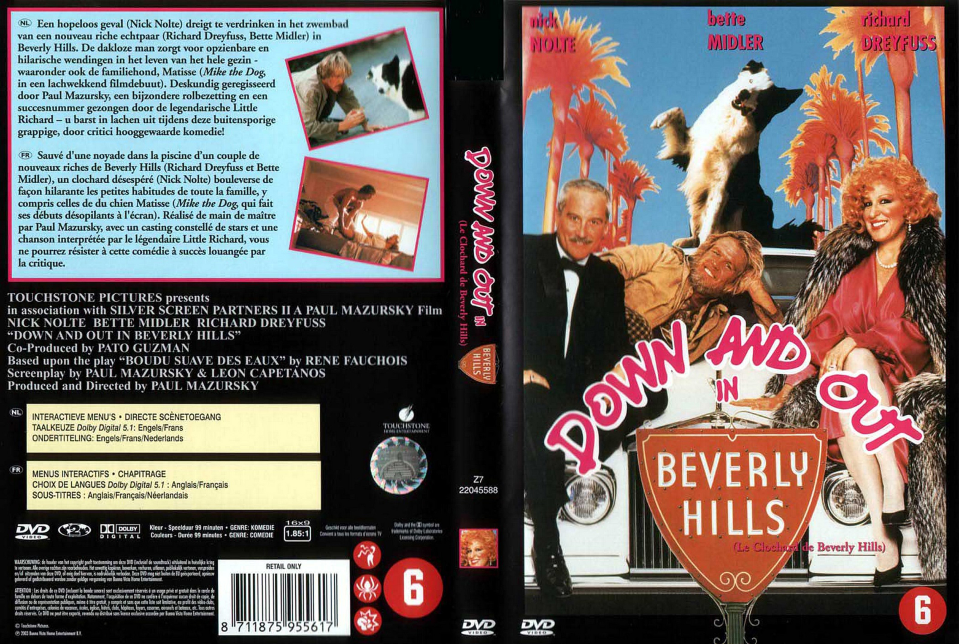 Jaquette DVD Le clochard de Beverly Hills