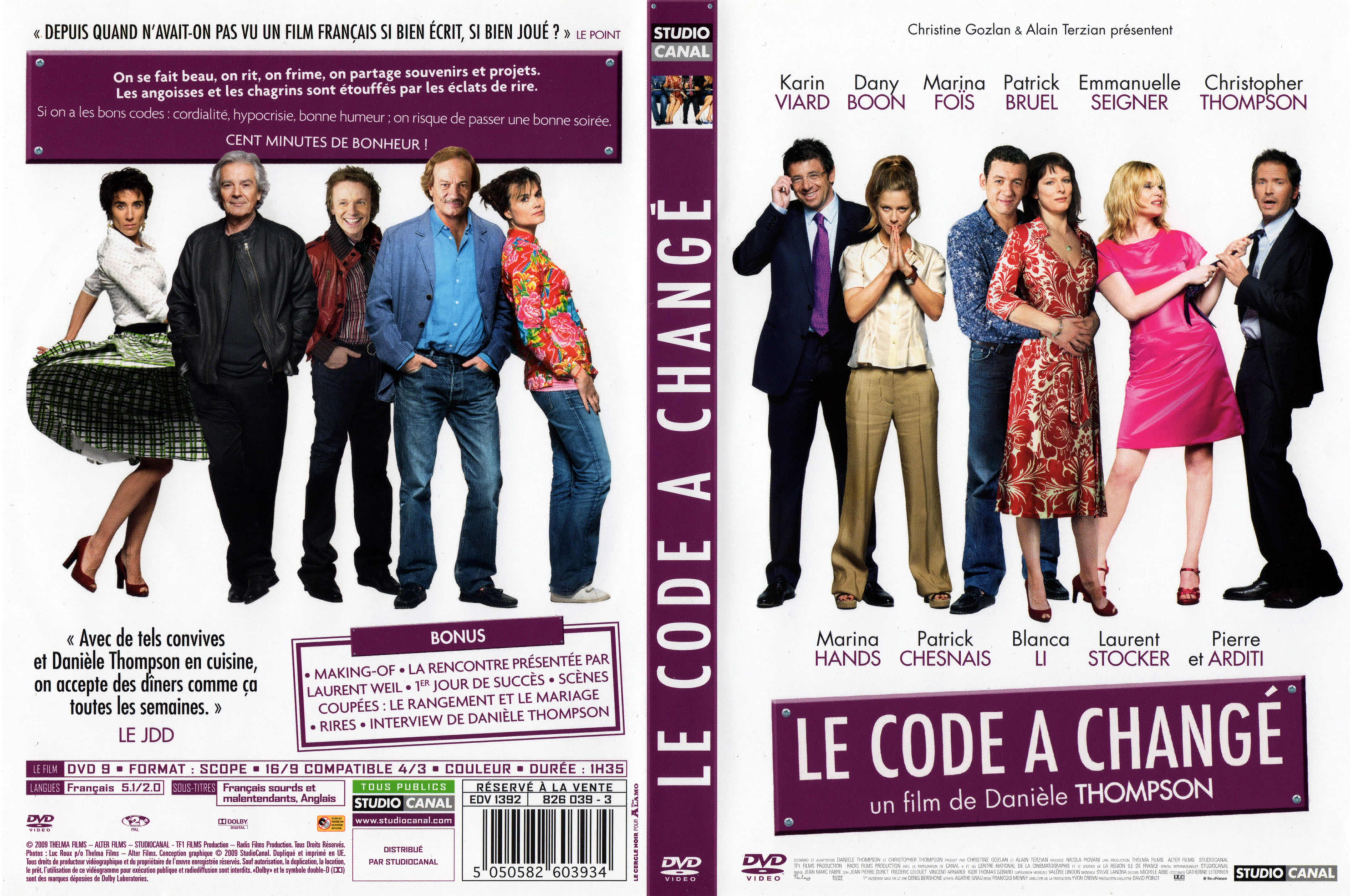 Jaquette DVD Le code a chang