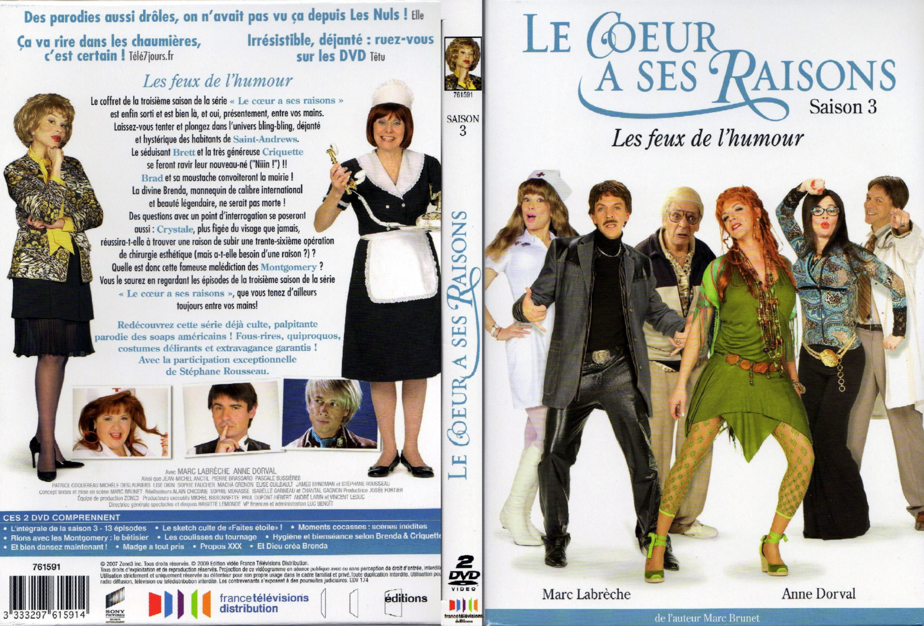 Jaquette DVD Le coeur a ses raisons Saison 3