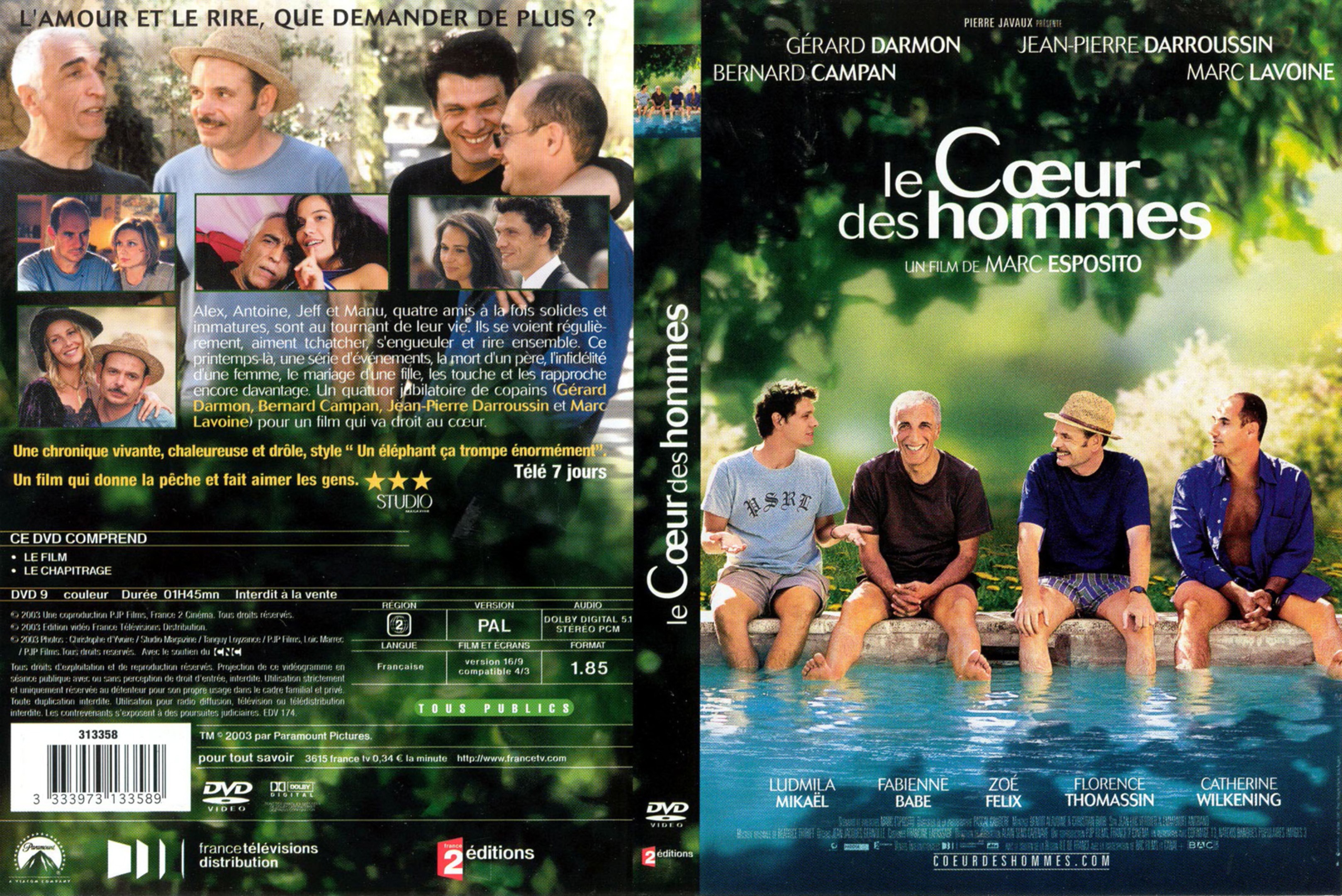 Jaquette DVD Le coeur des hommes