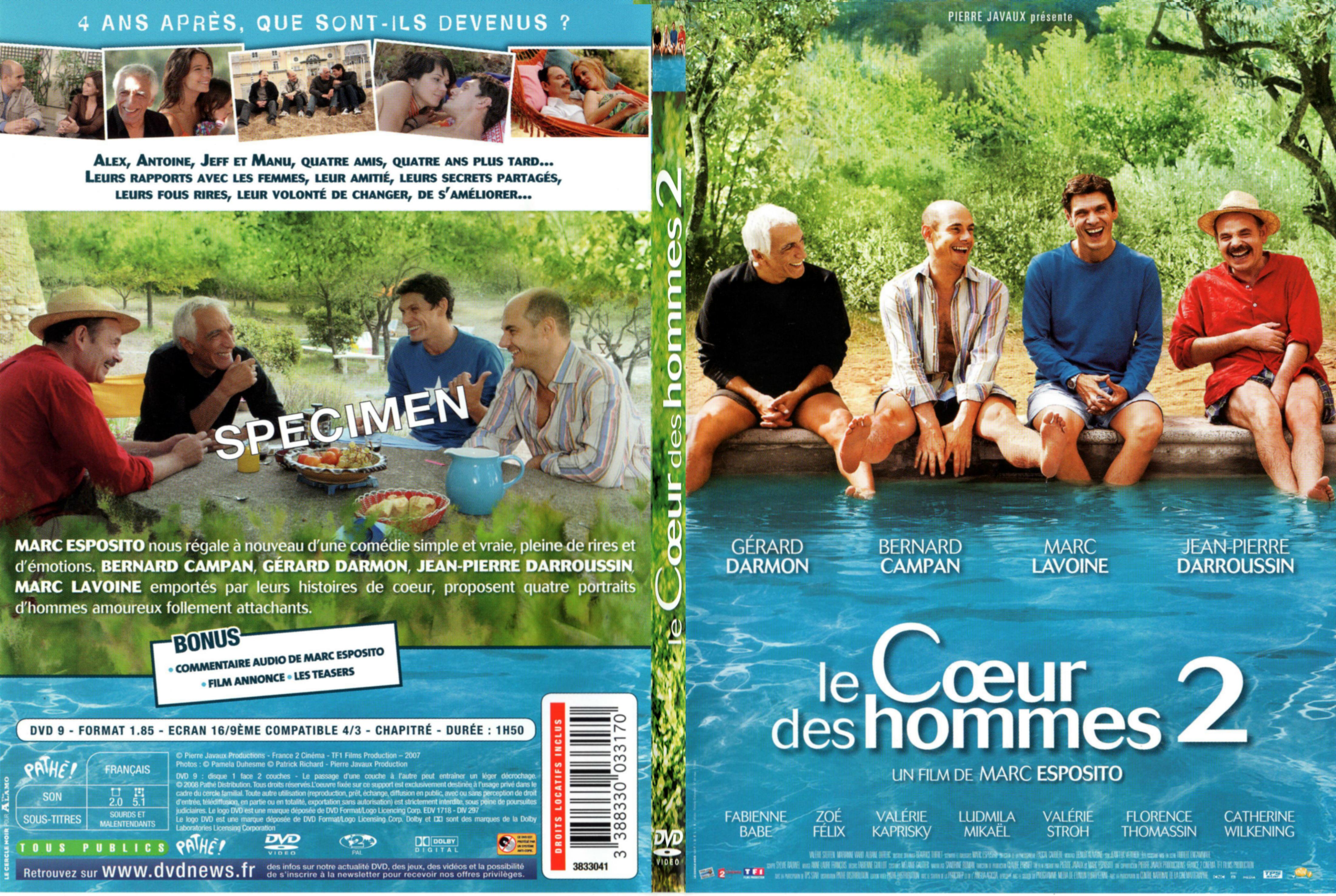 Jaquette DVD Le coeur des hommes 2 - SLIM