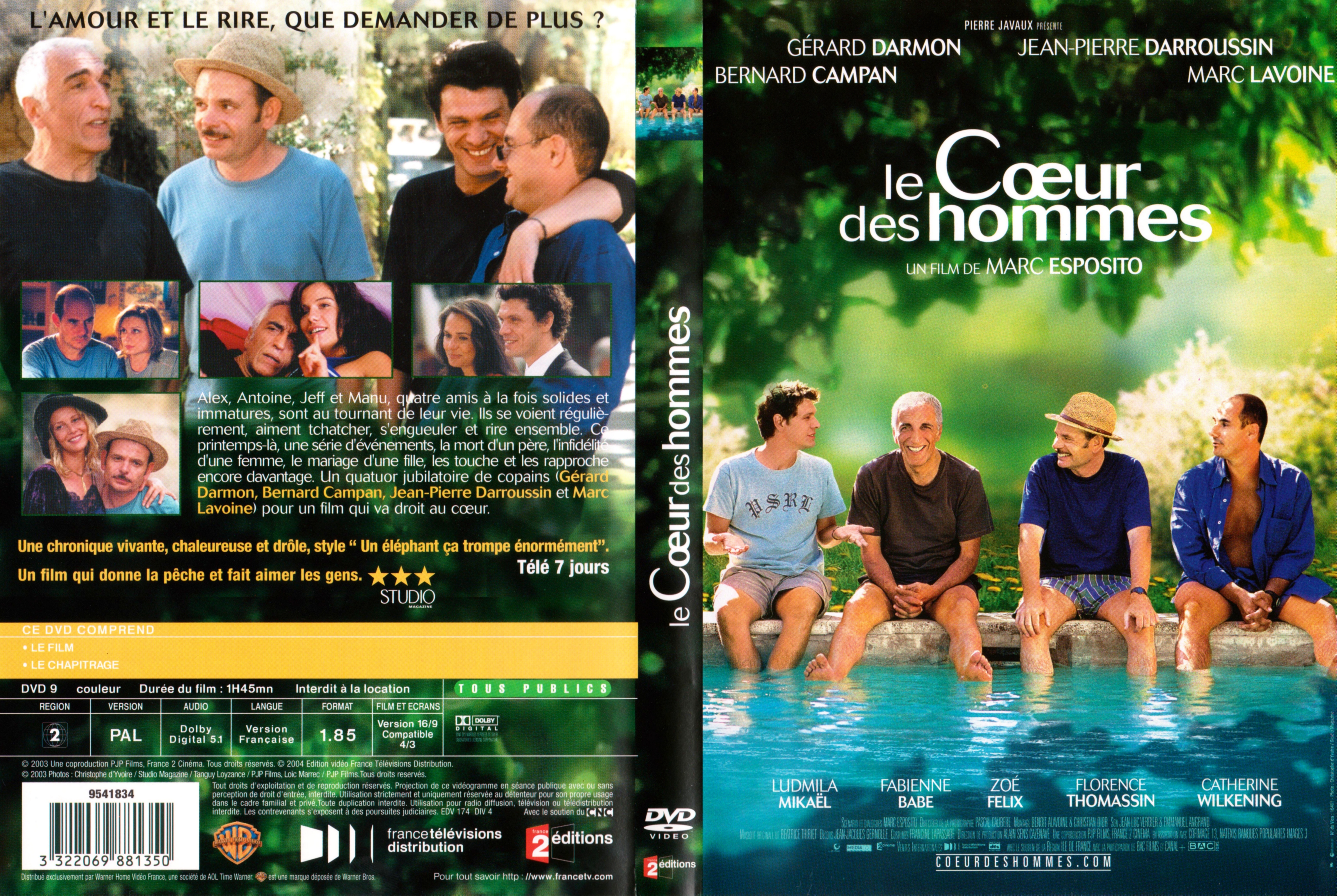 Jaquette DVD Le coeur des hommes v3