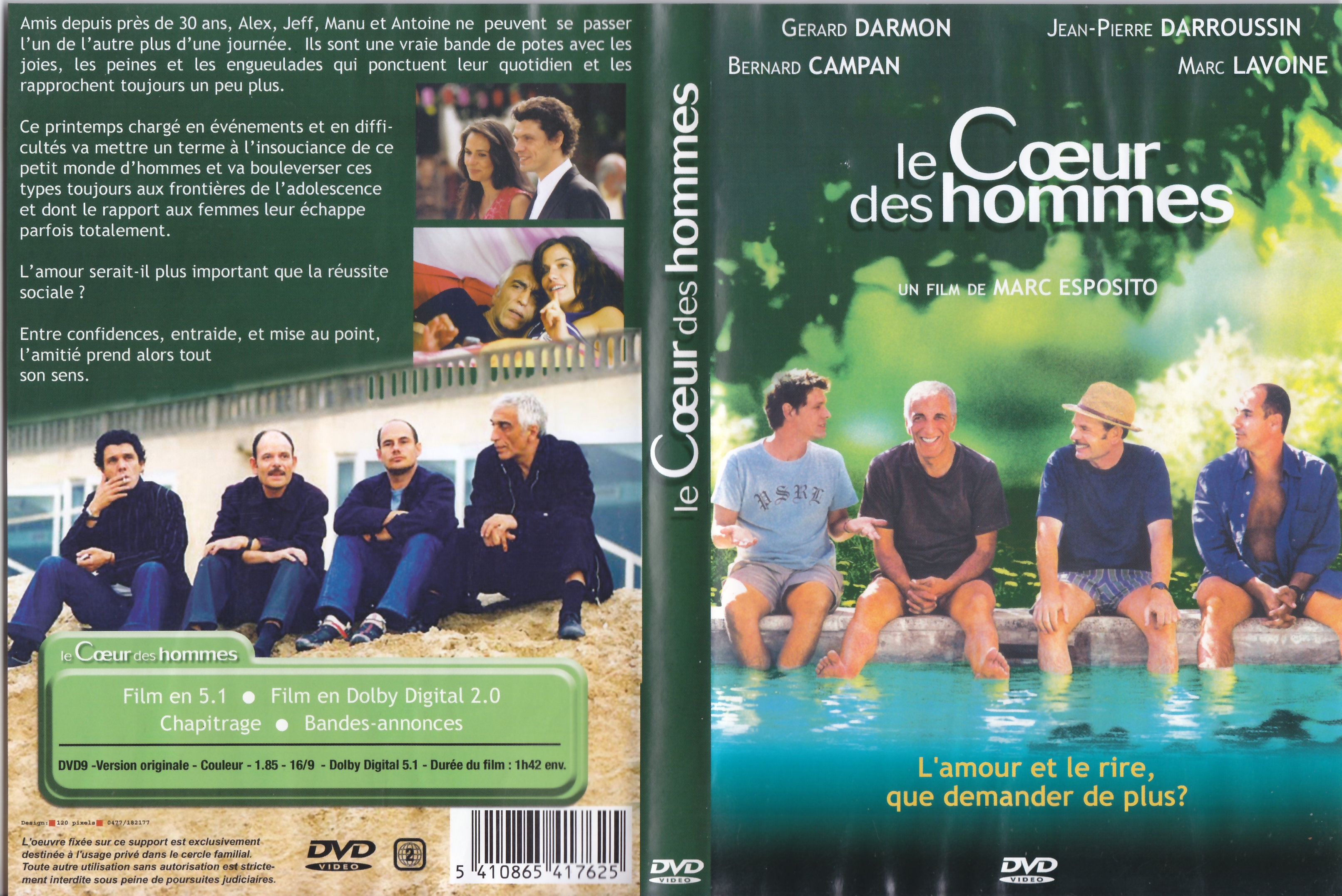 Jaquette DVD Le coeur des hommes v4