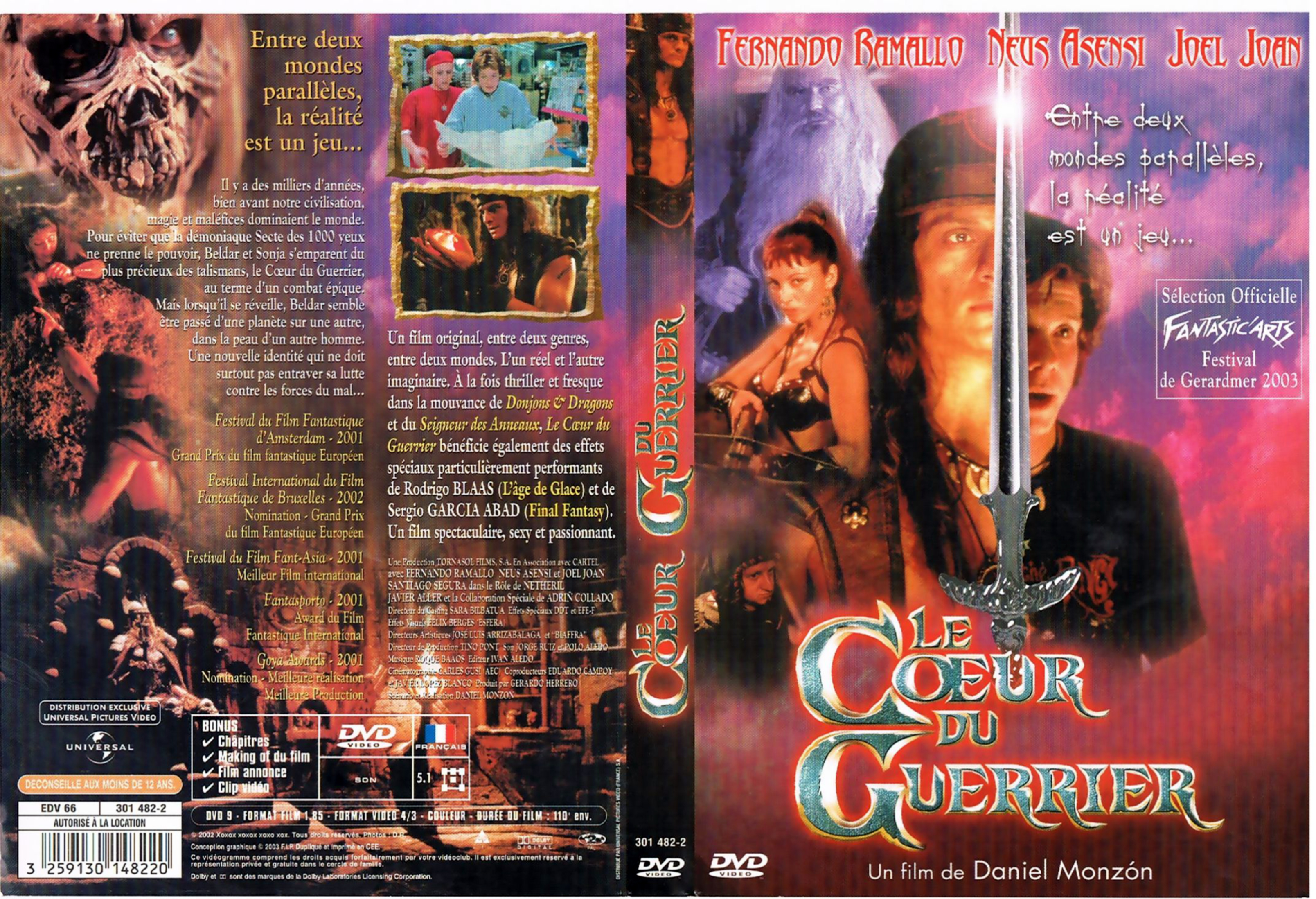 Jaquette DVD Le coeur du guerrier