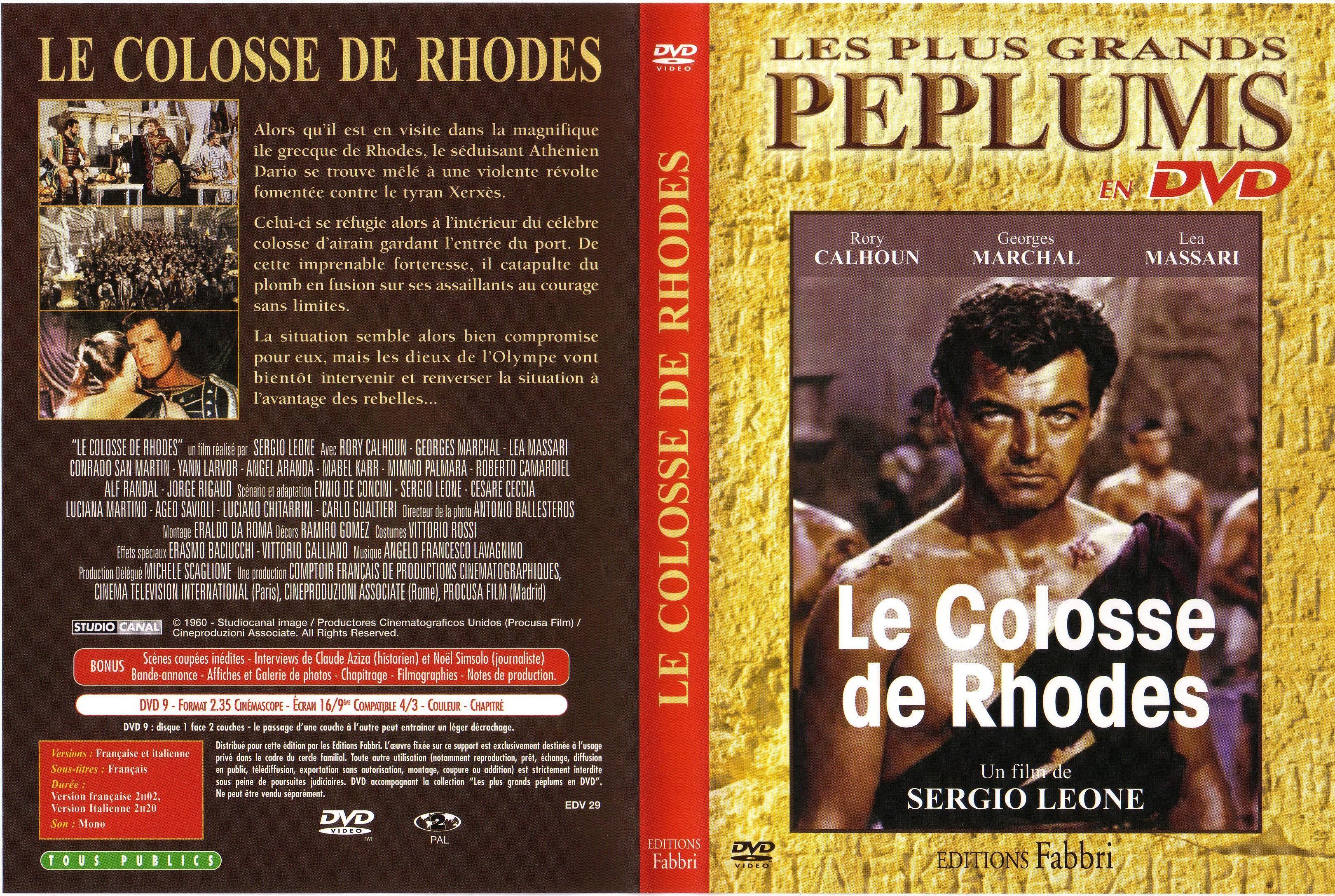 Jaquette DVD Le colosse de Rhodes